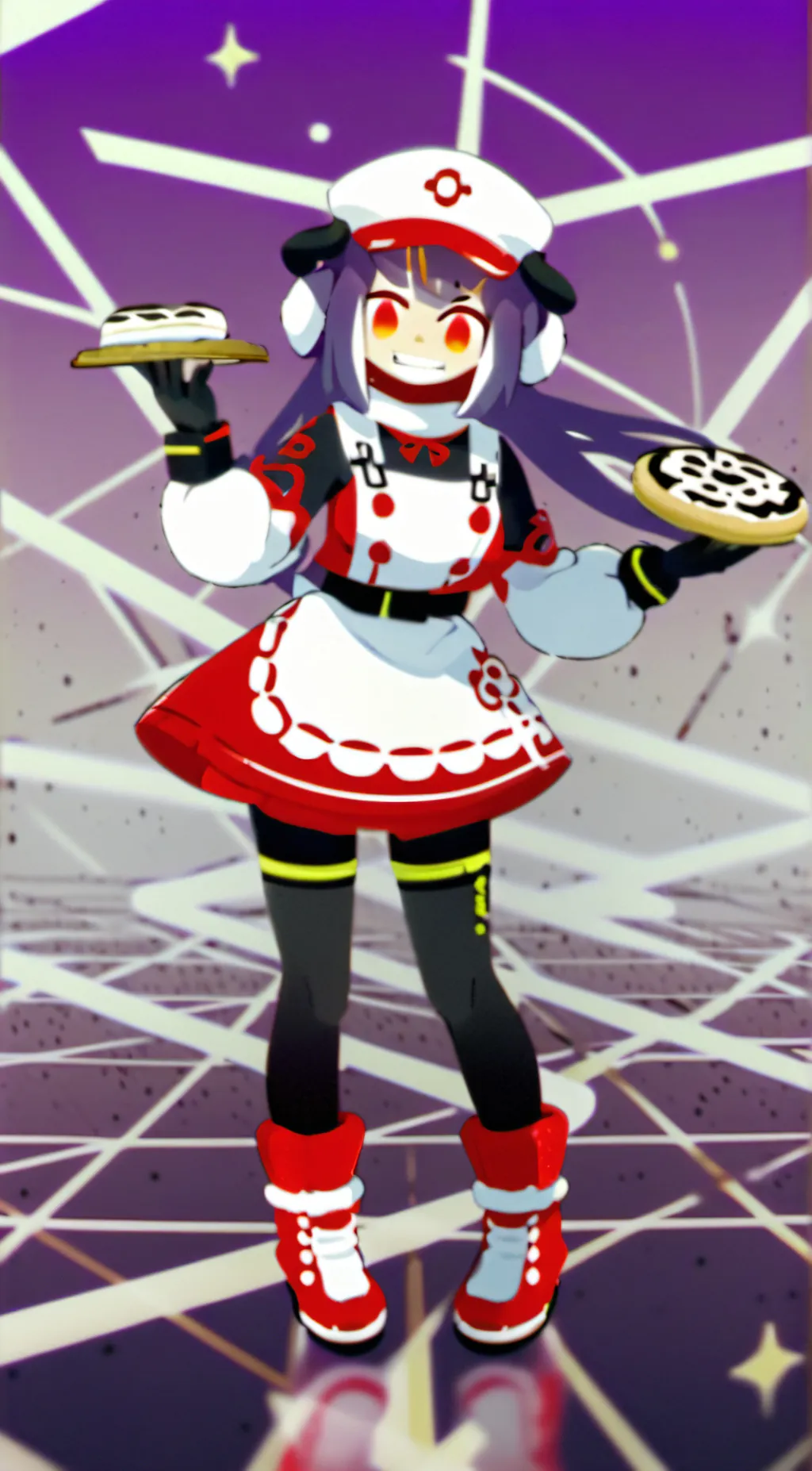 ai character: Miss Circle background