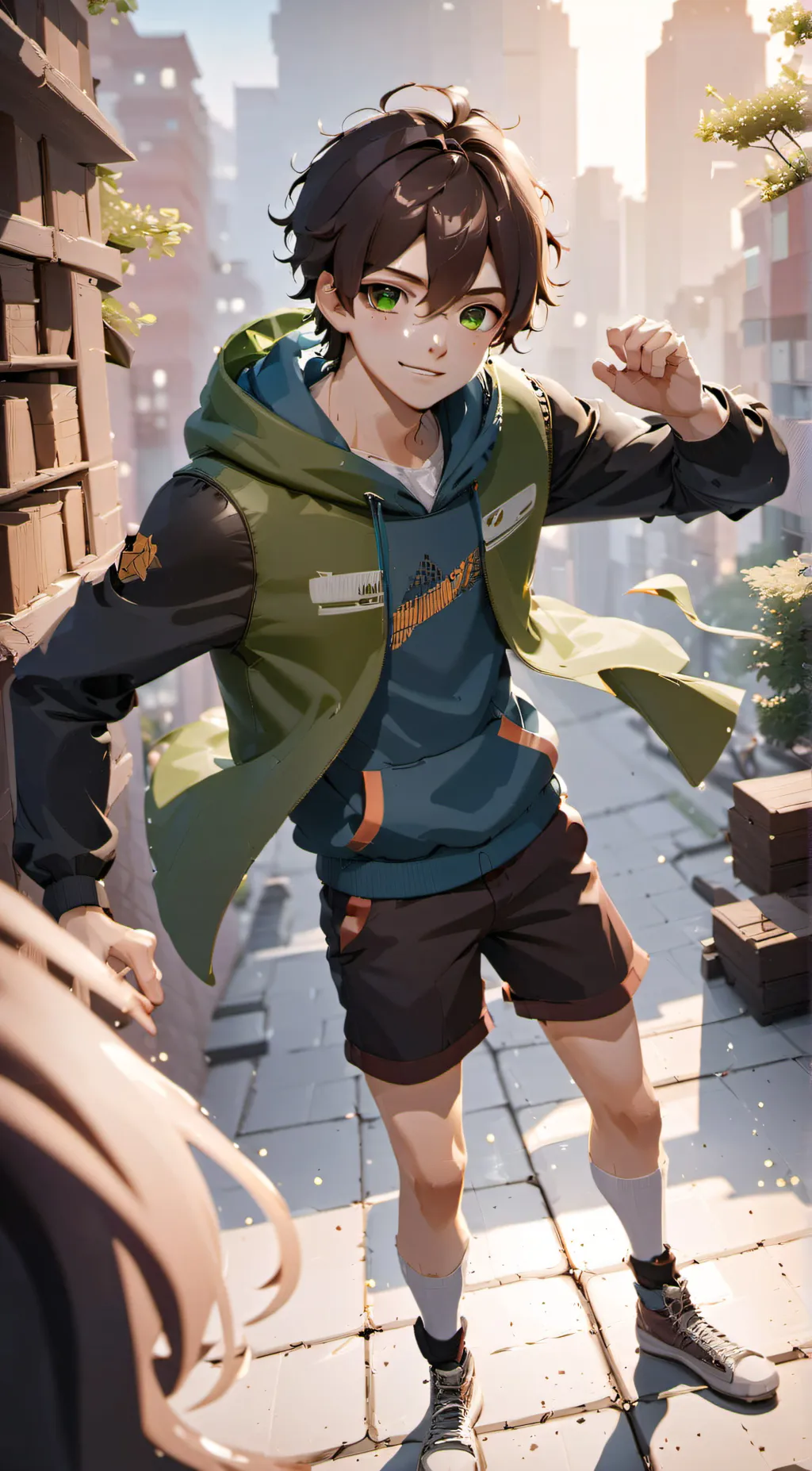 ai character: chonzey  background