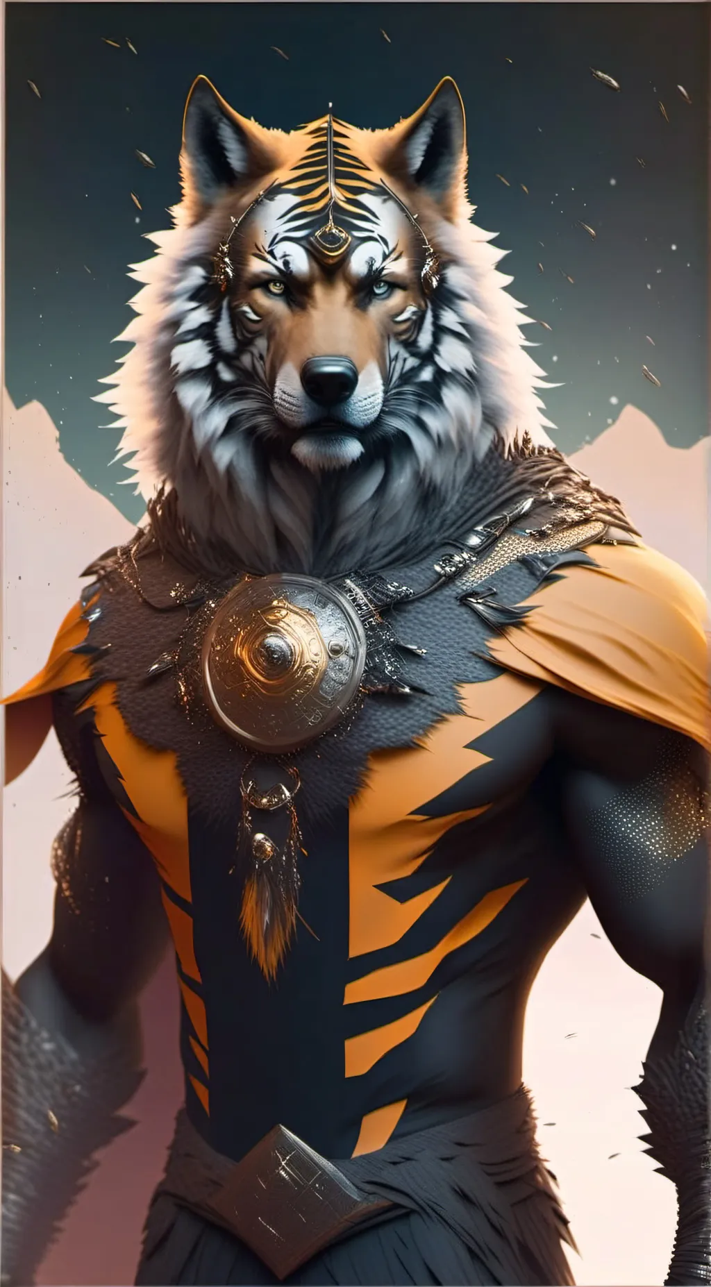 ai character: Wolf Man background
