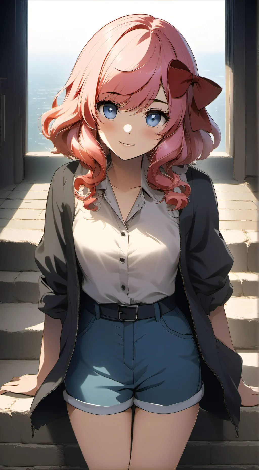 ai character: Sayori Fujioka background