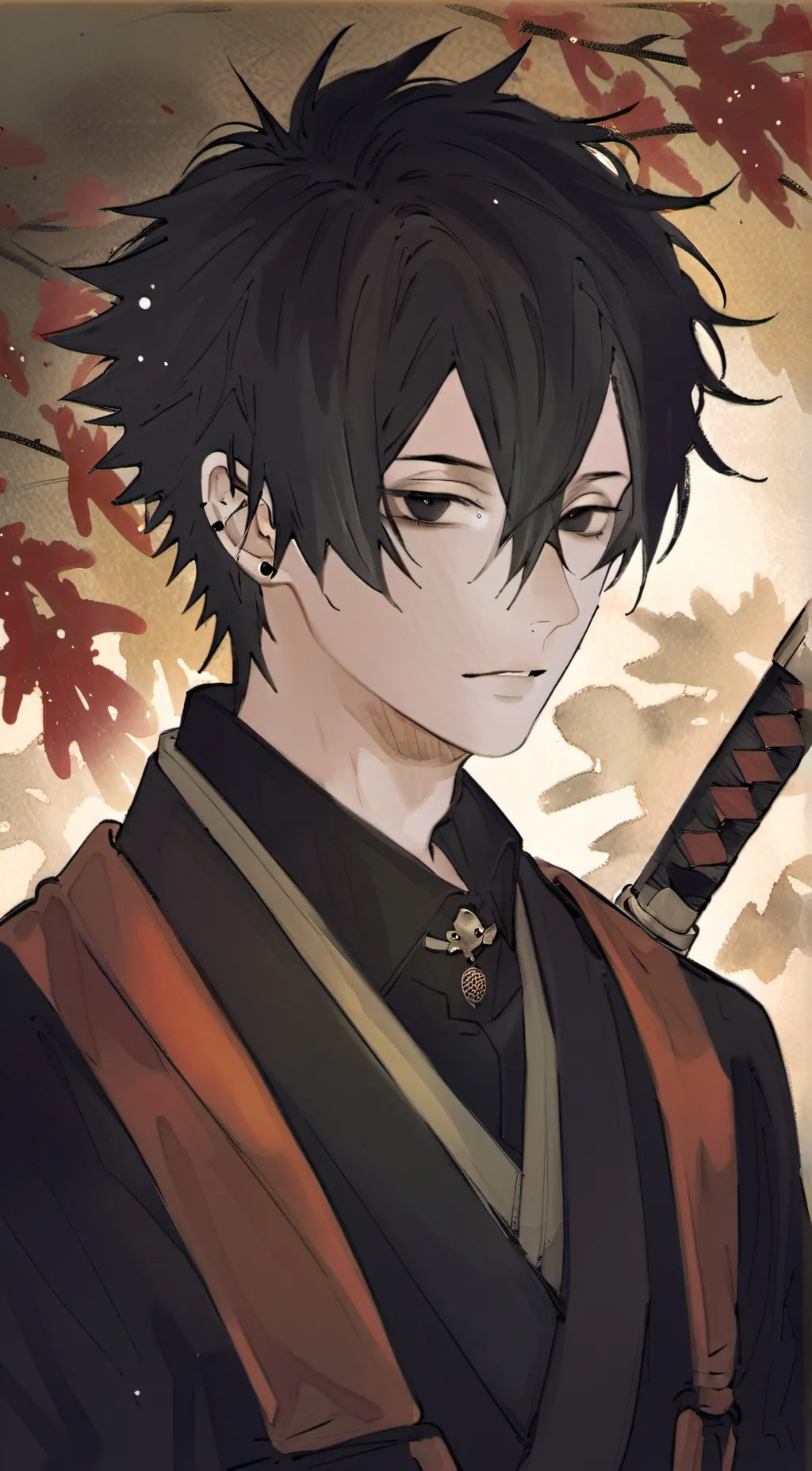 ai character: sasuke background