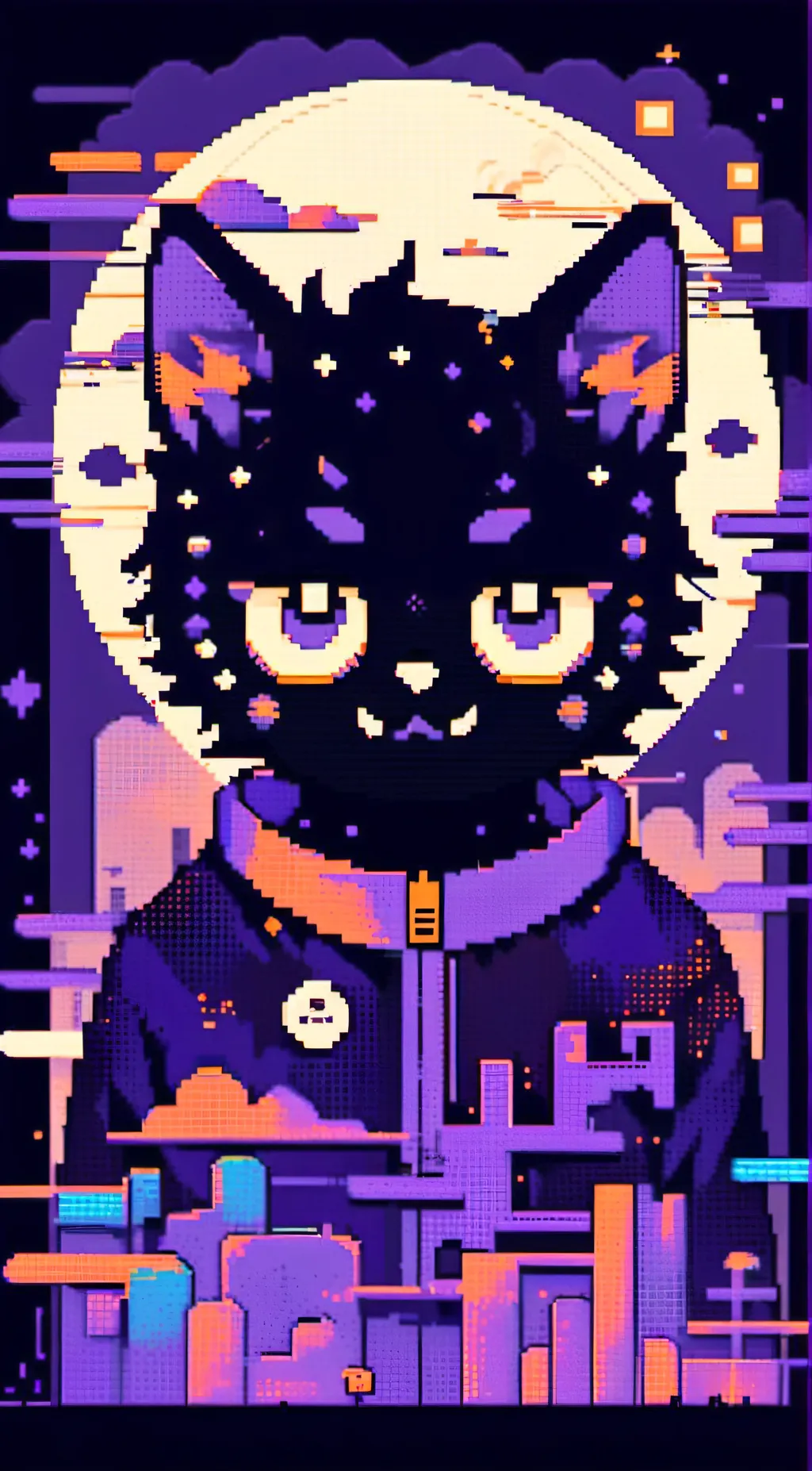 ai character: smiling critters background