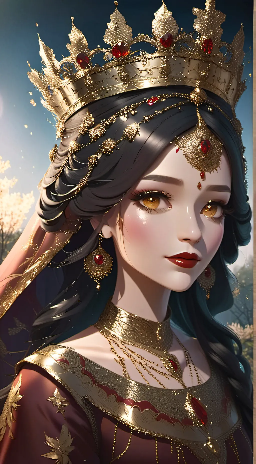 ai character: Queen Anastasia  background
