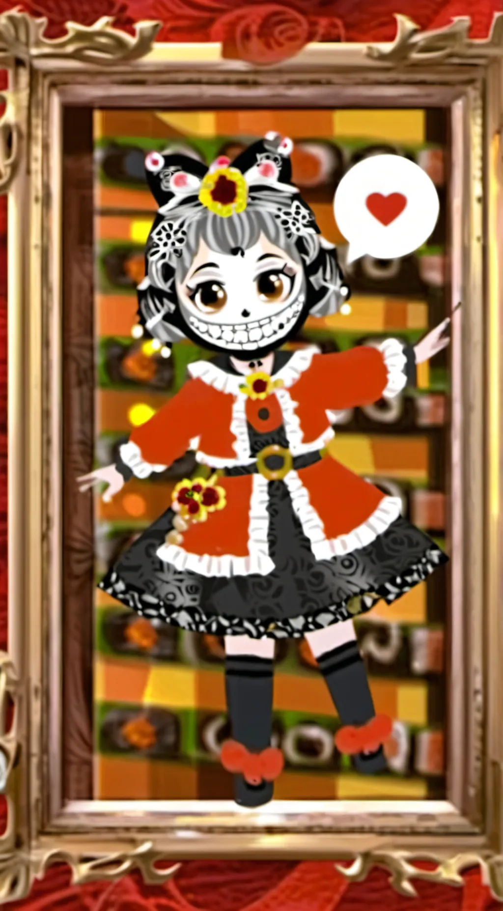 ai character: Miss Circle background