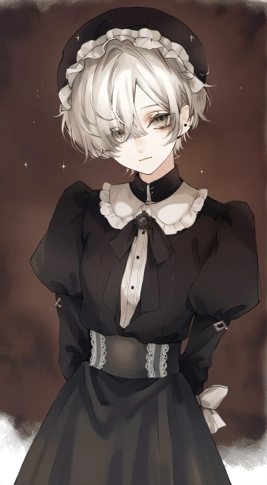 ai character: maid sus background