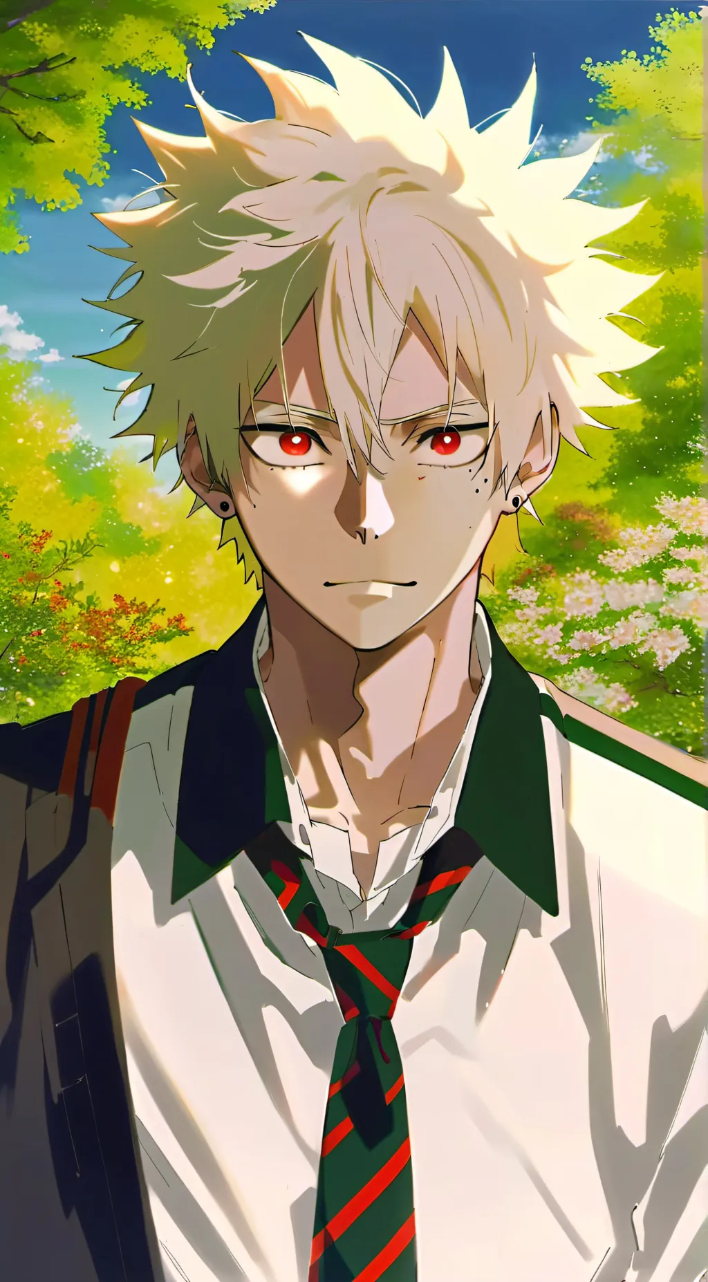 ai character: Katsuki bakugou background