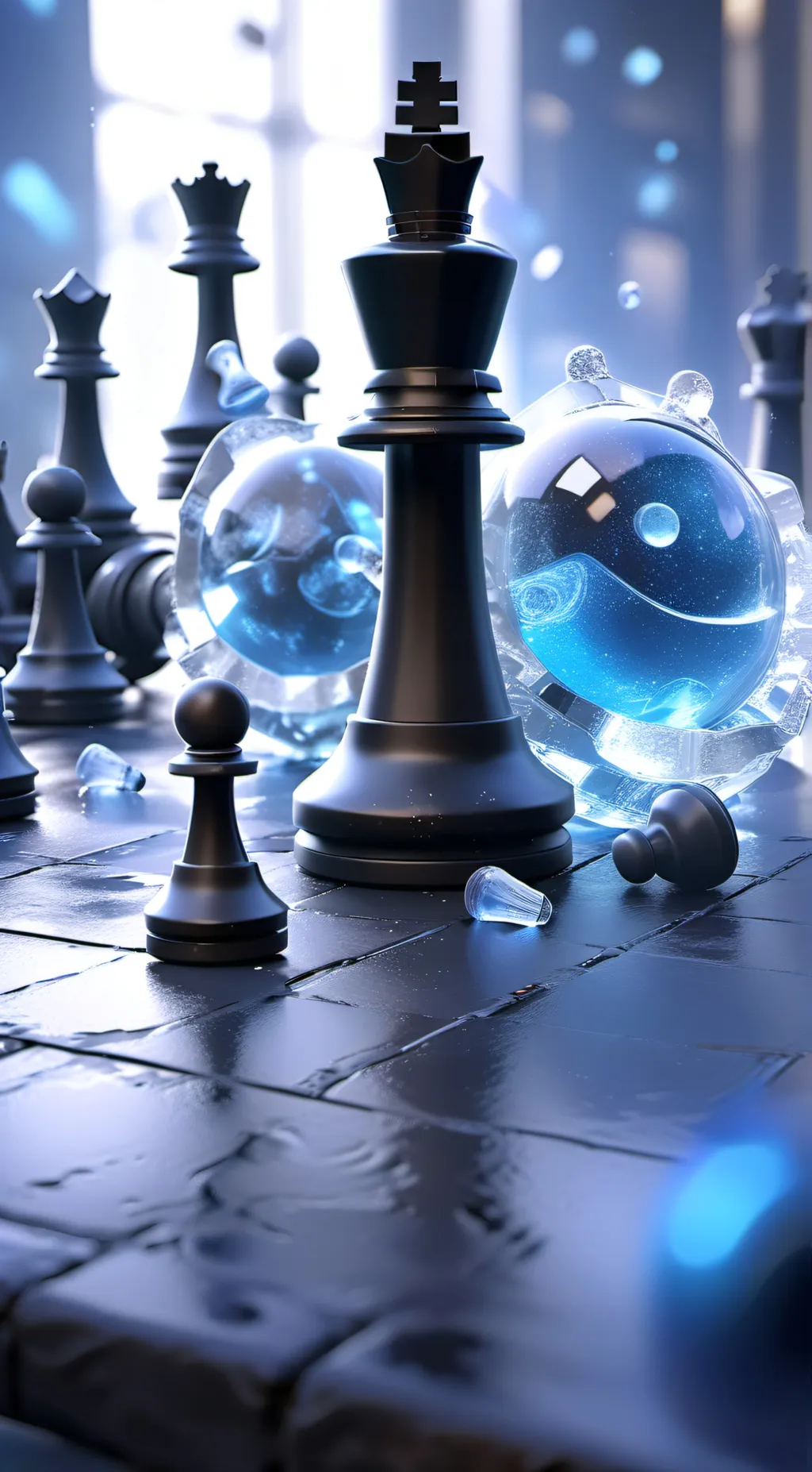 ai character: black king peice background