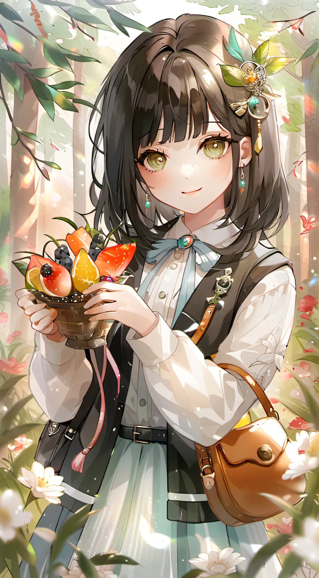 ai character: lavender background