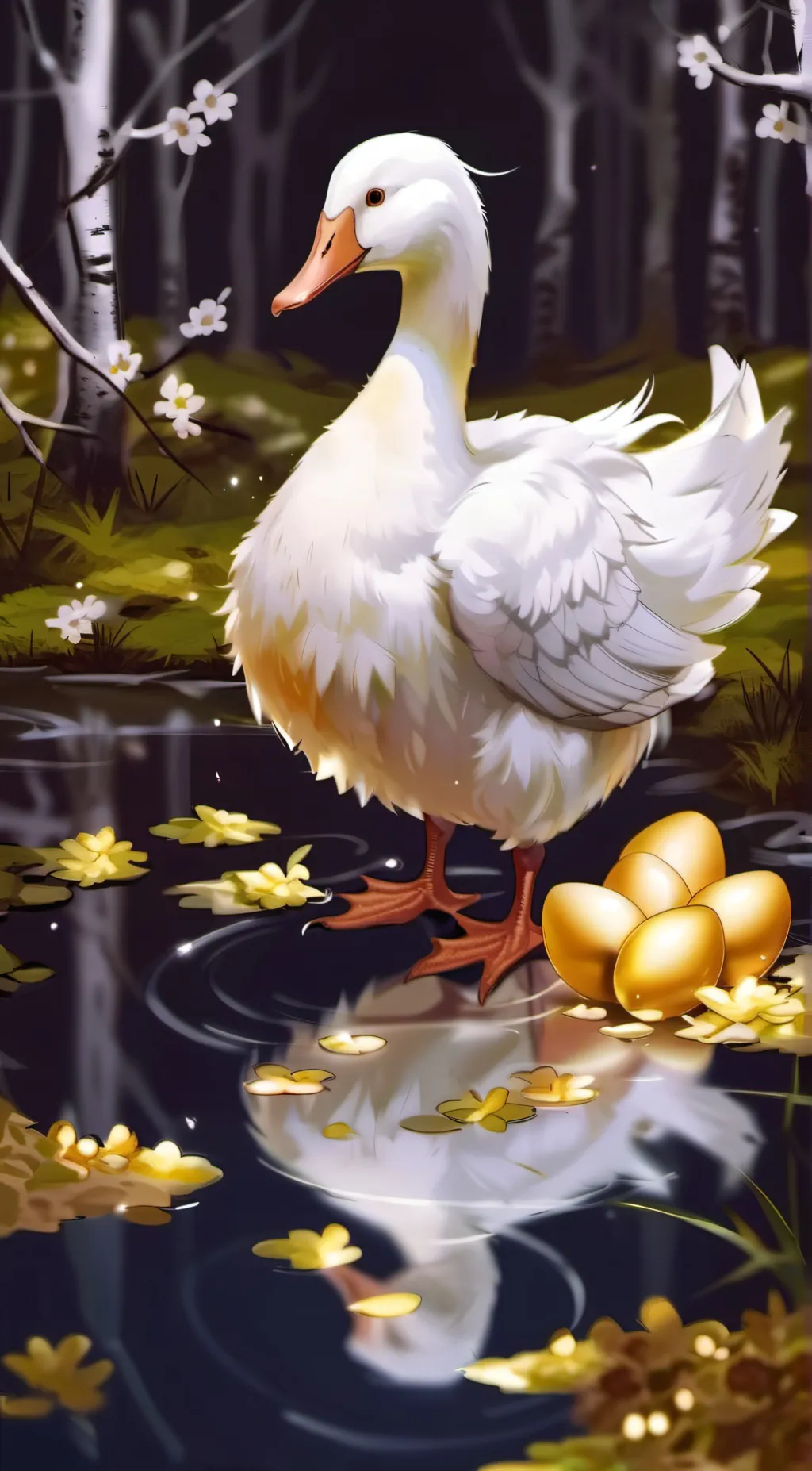 ai character: goose  background