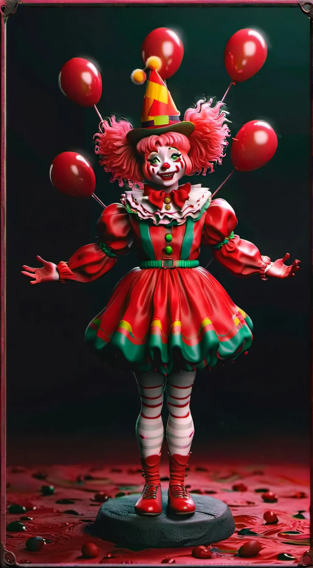 ai character: Circus Baby background