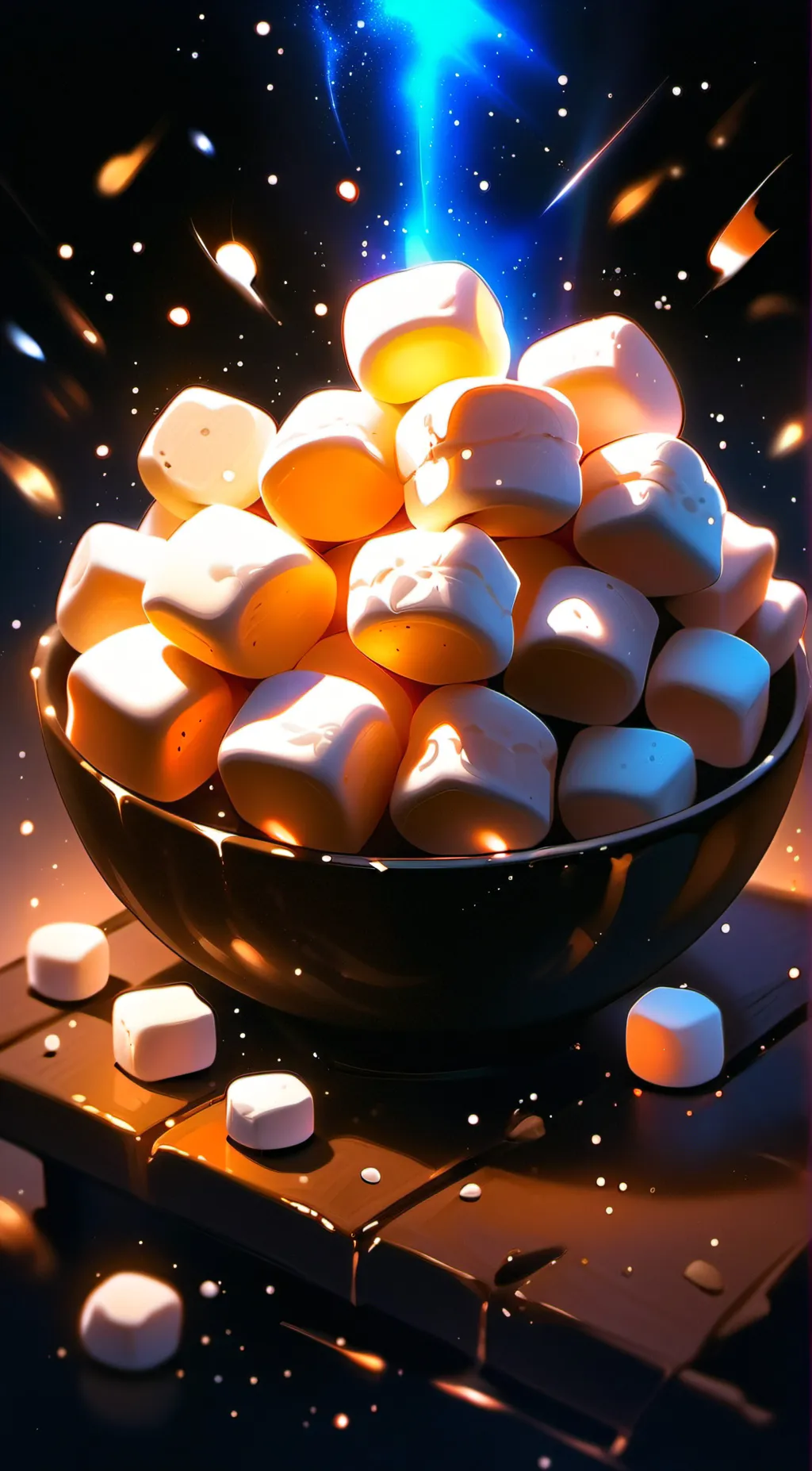 ai character: EPIC MARSHMALLOWS background