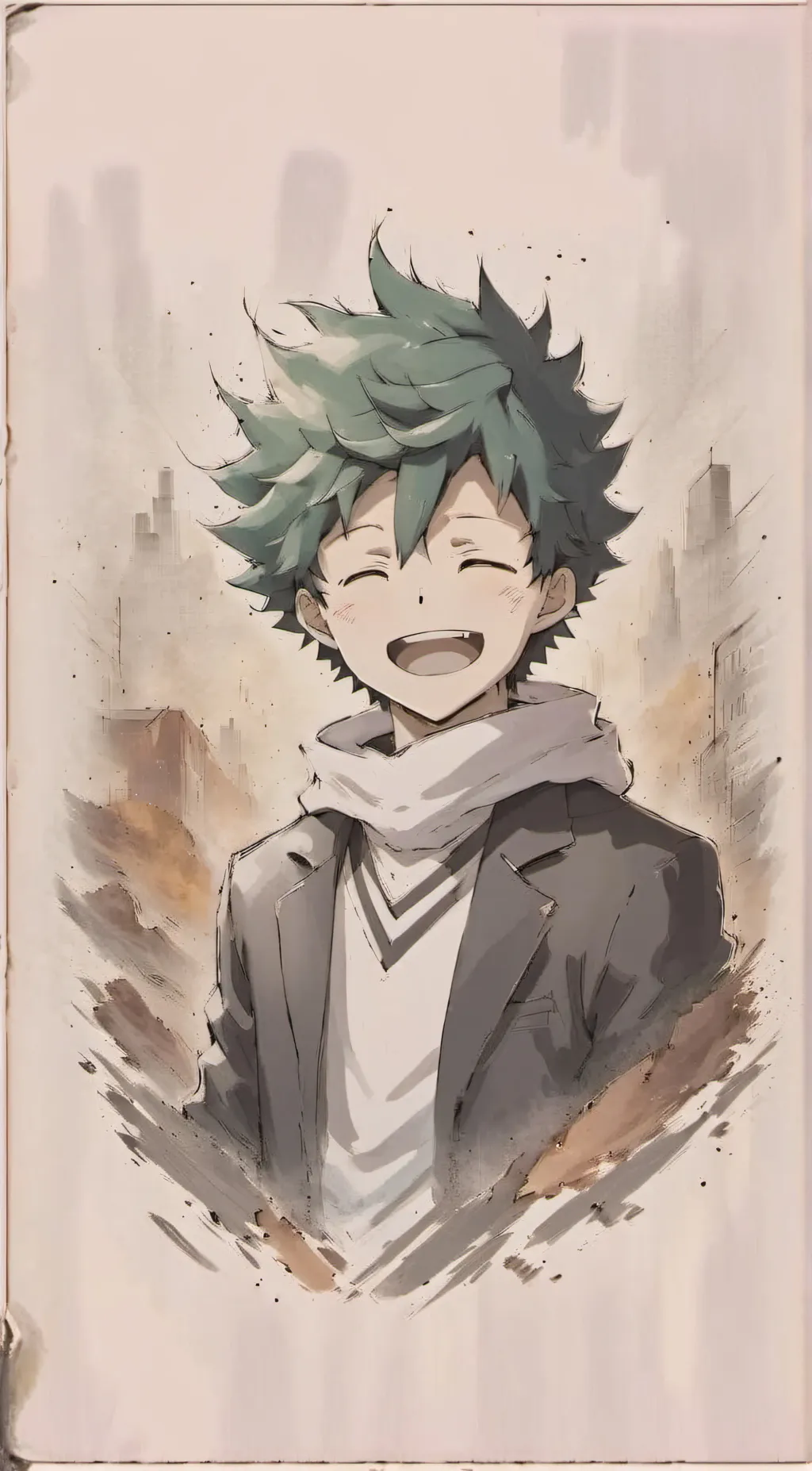 ai character: Deku/Izuku midorya background