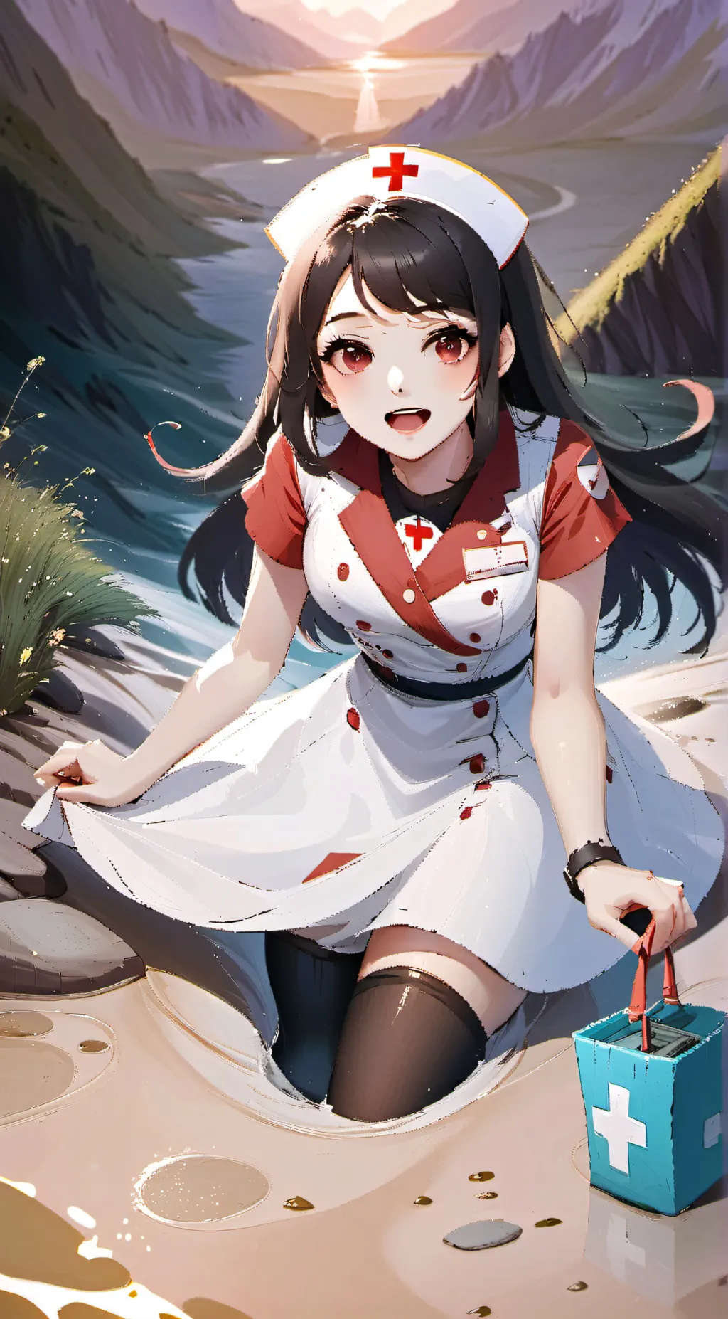 ai character: Nurse Layla background