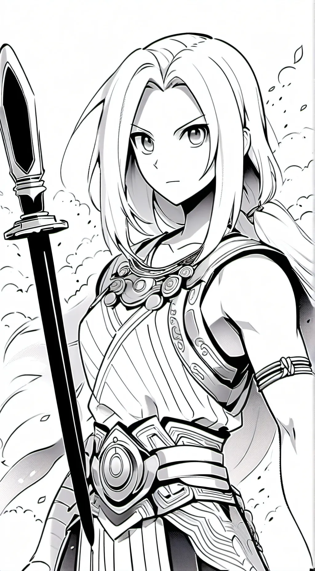 ai character: hero statue background