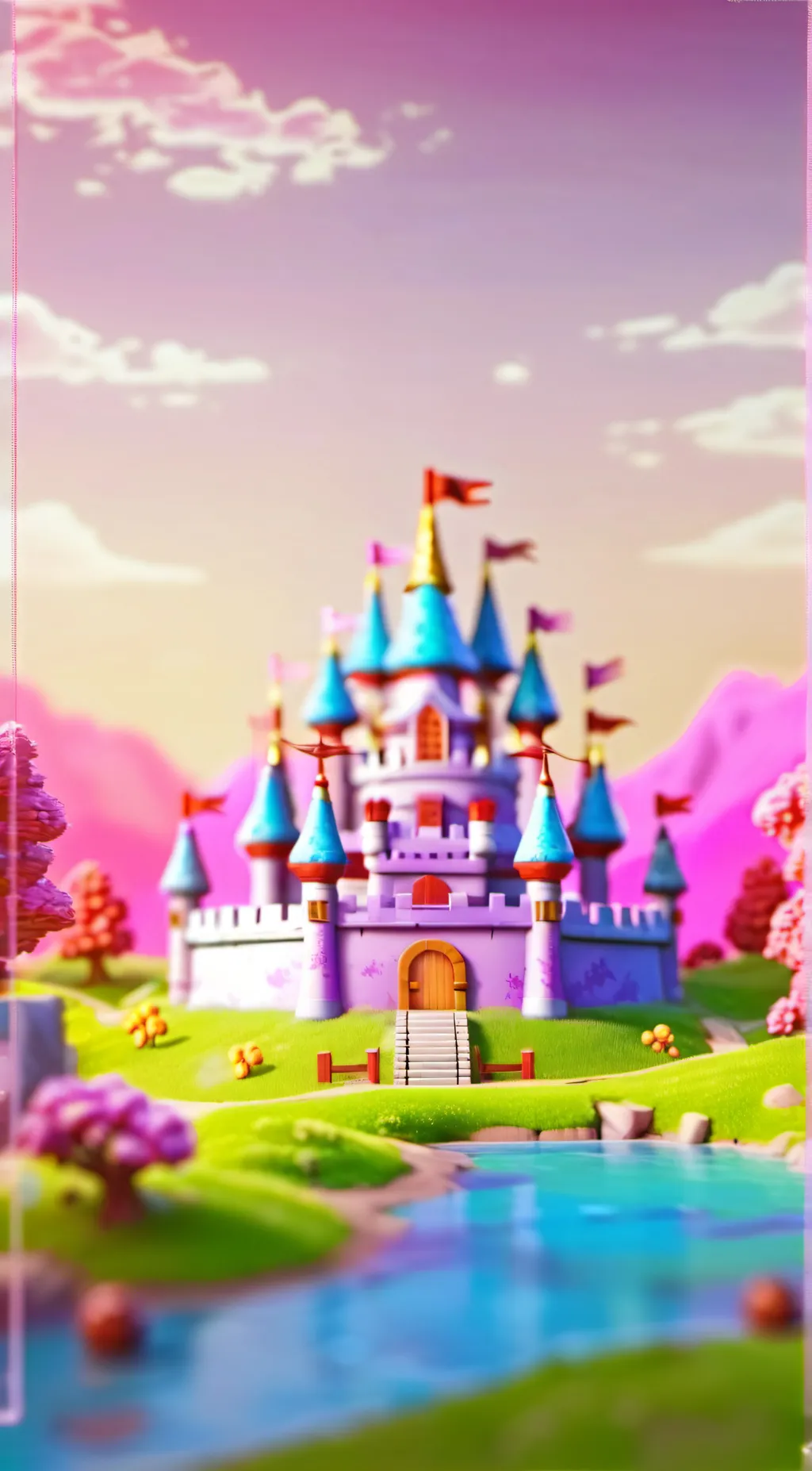 ai character: CANDY KINGDOM!  background