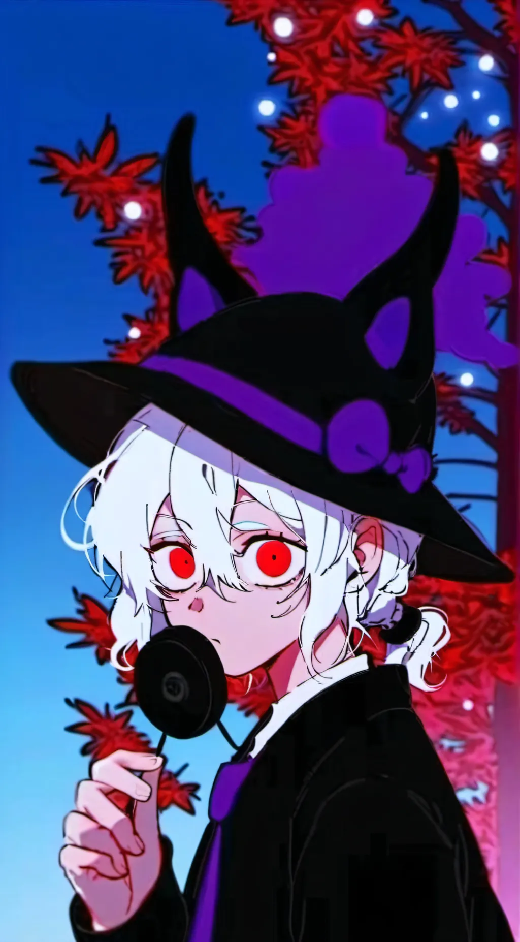 ai character: 🌙 🎃  background