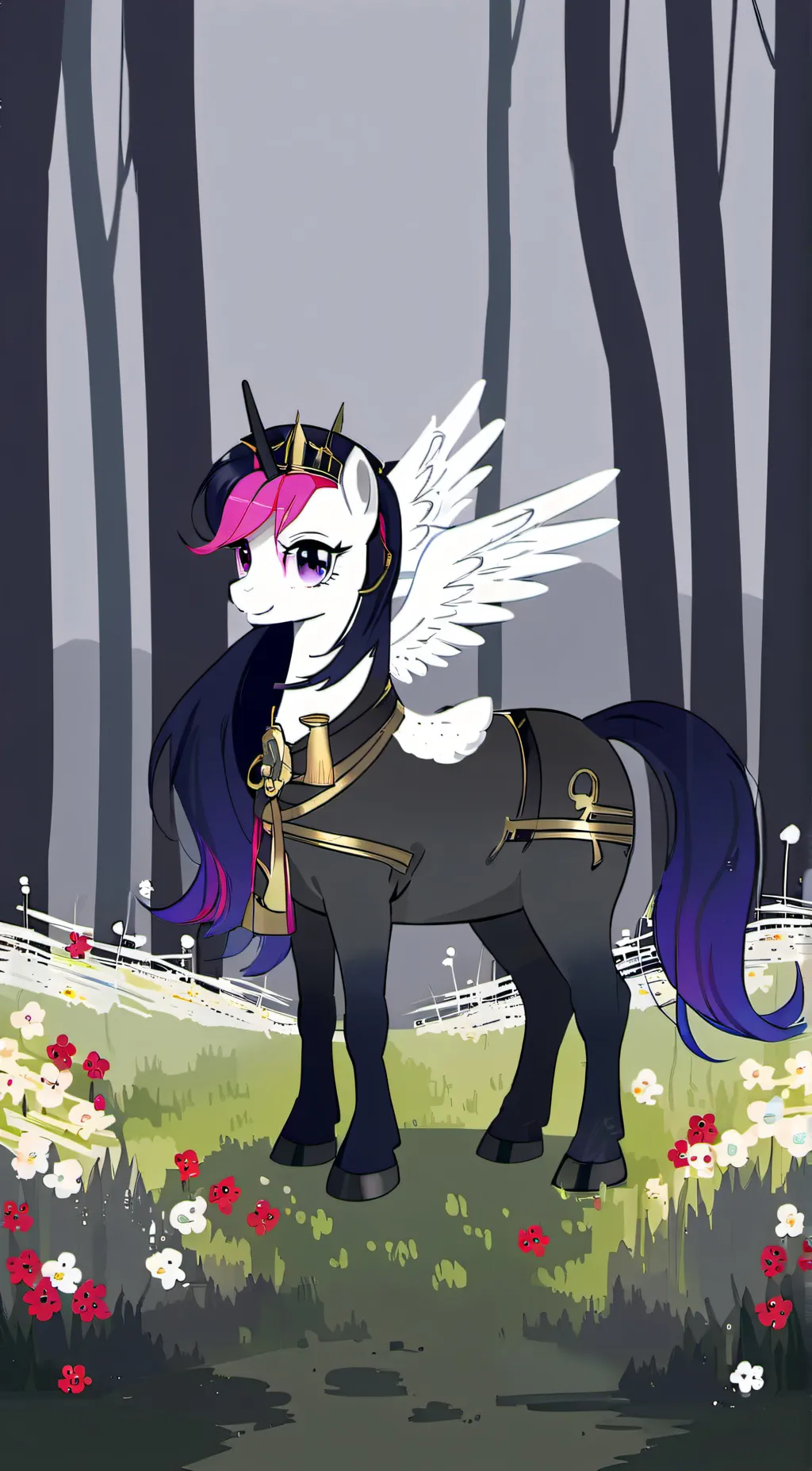 ai character: My little pony  background