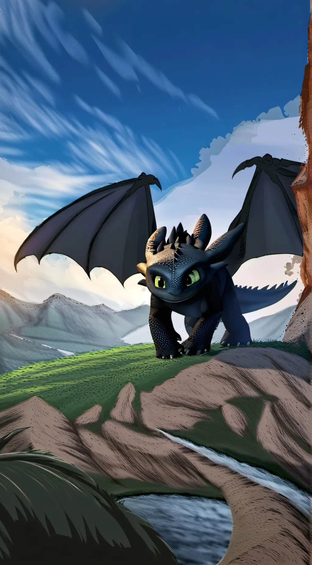ai character: HTTYD background