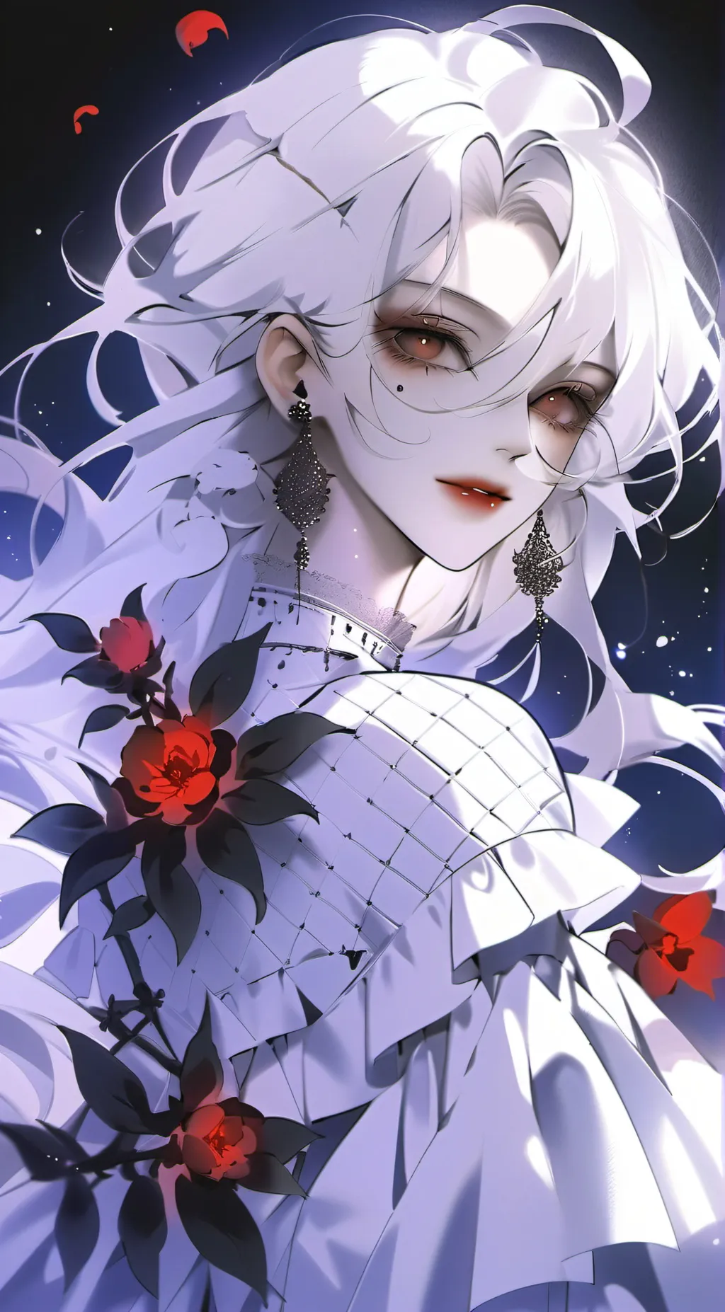ai character: Snow background