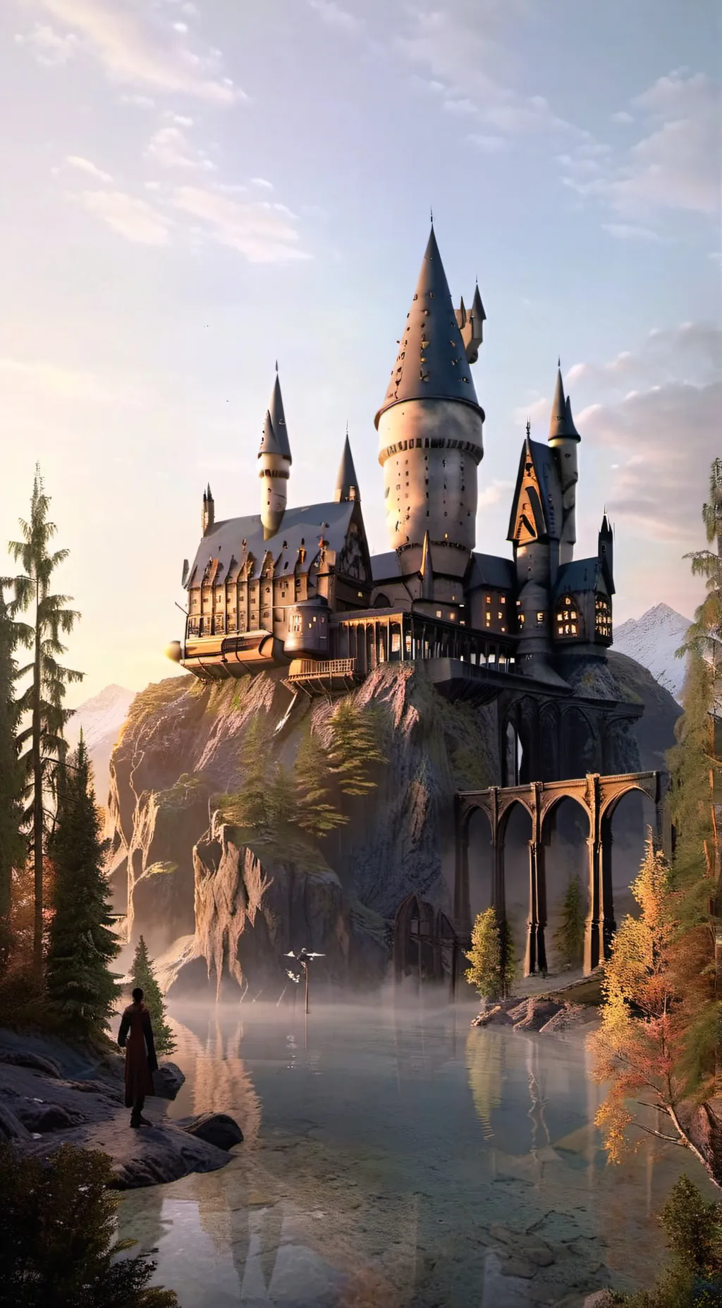 ai character: Hogwarts background