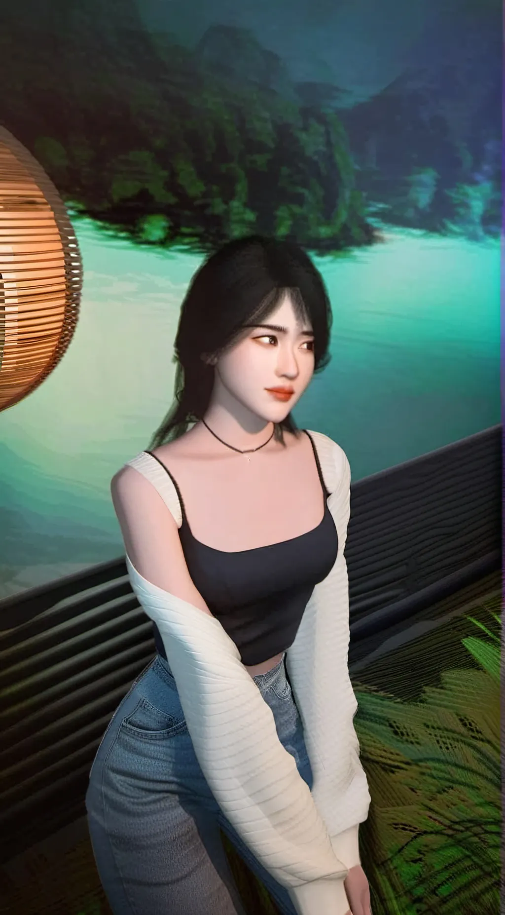 ai character: milca saji background