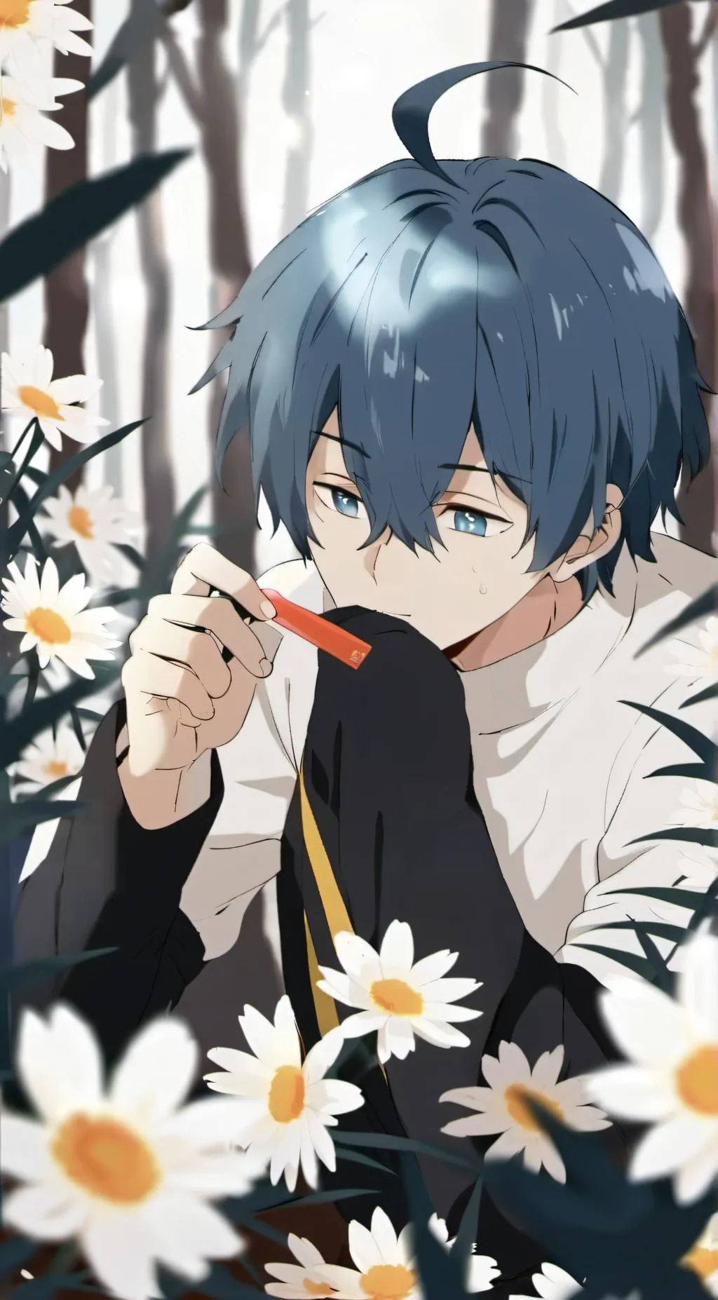 ai character: Sonic (the blue) background