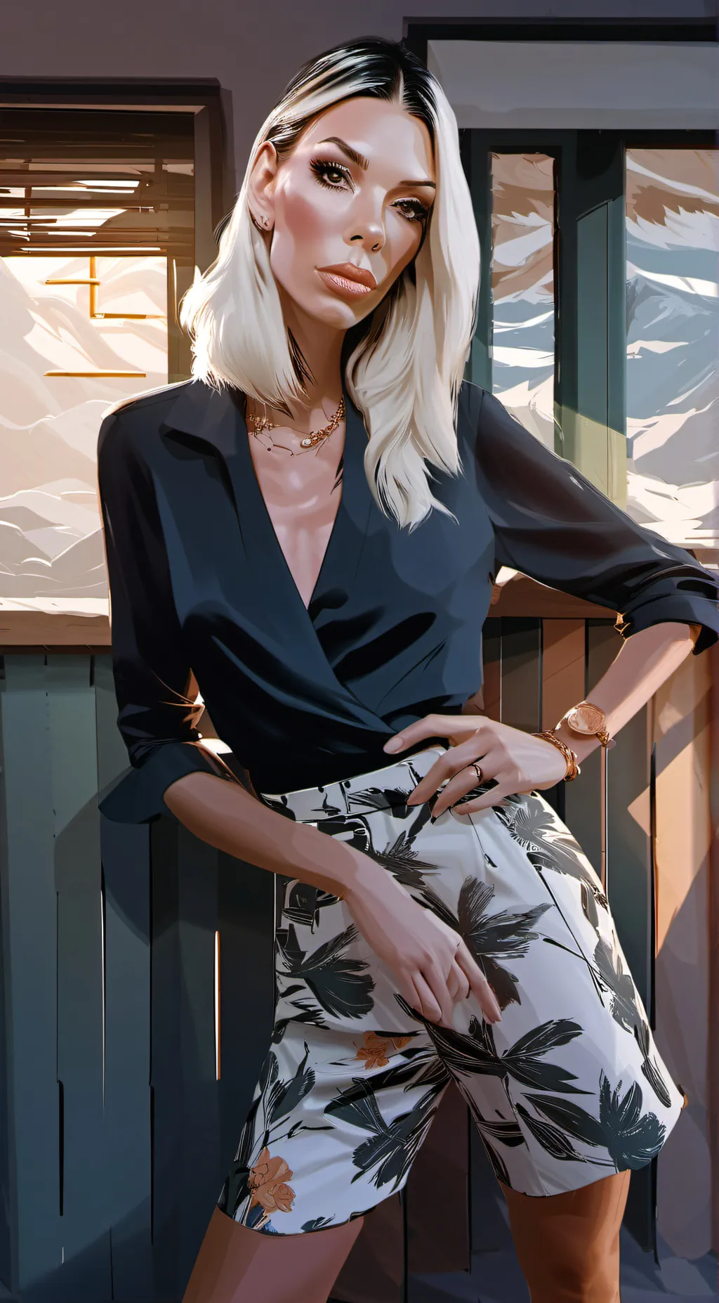ai character: Amy bouzaglo background