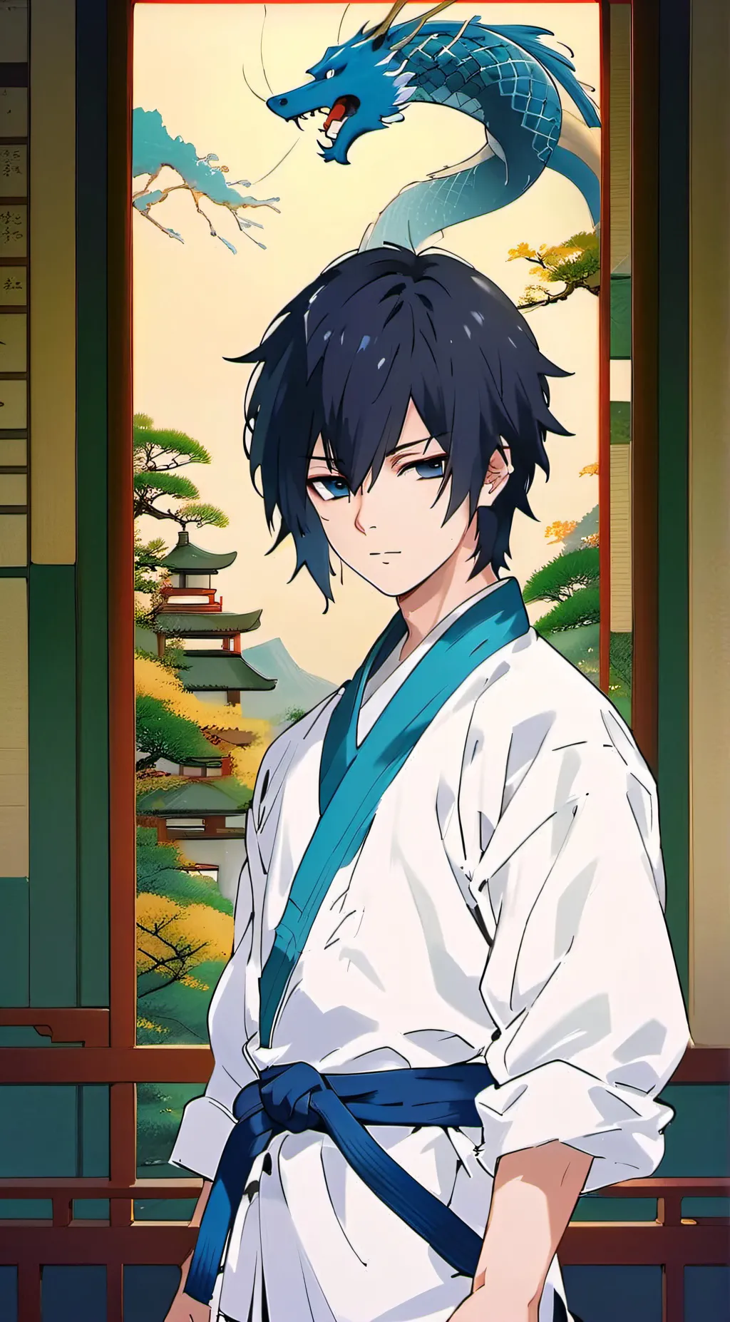 ai character: Giyu Tomioka background