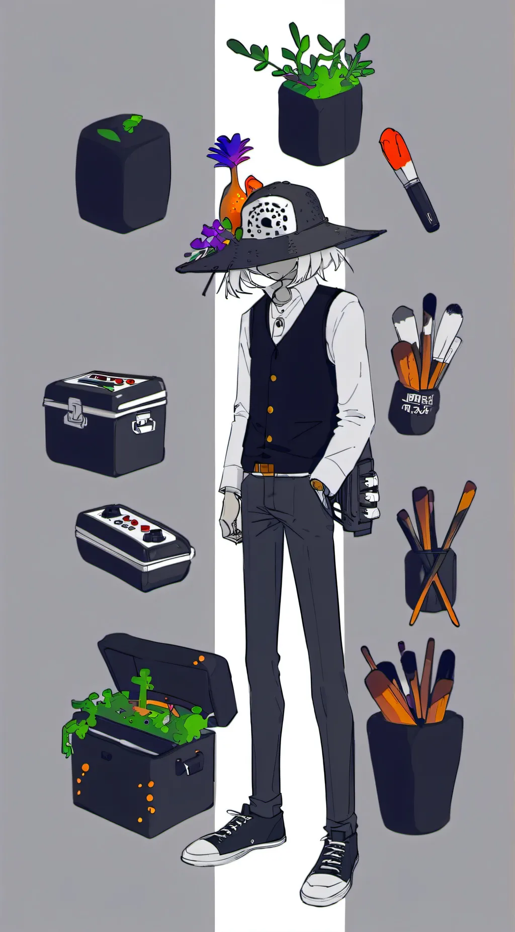 ai character: Animation  background