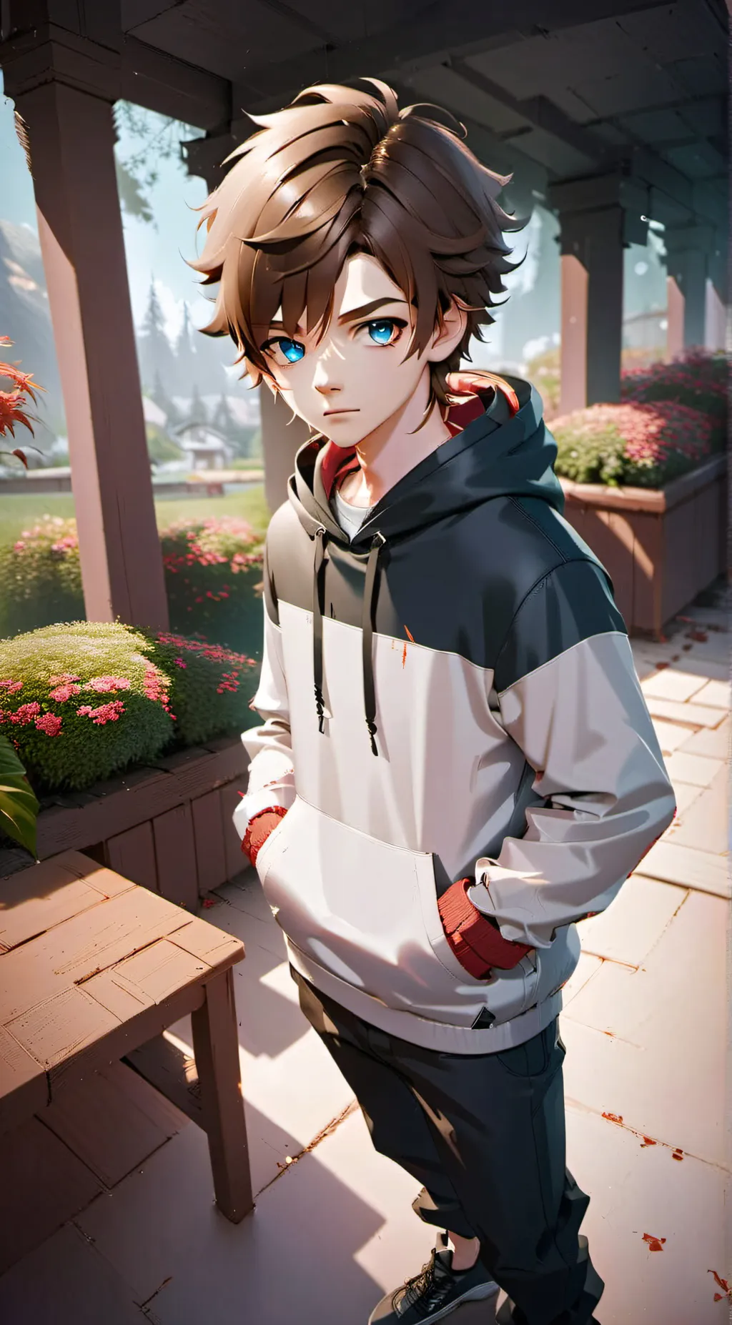 ai character: Hikari background