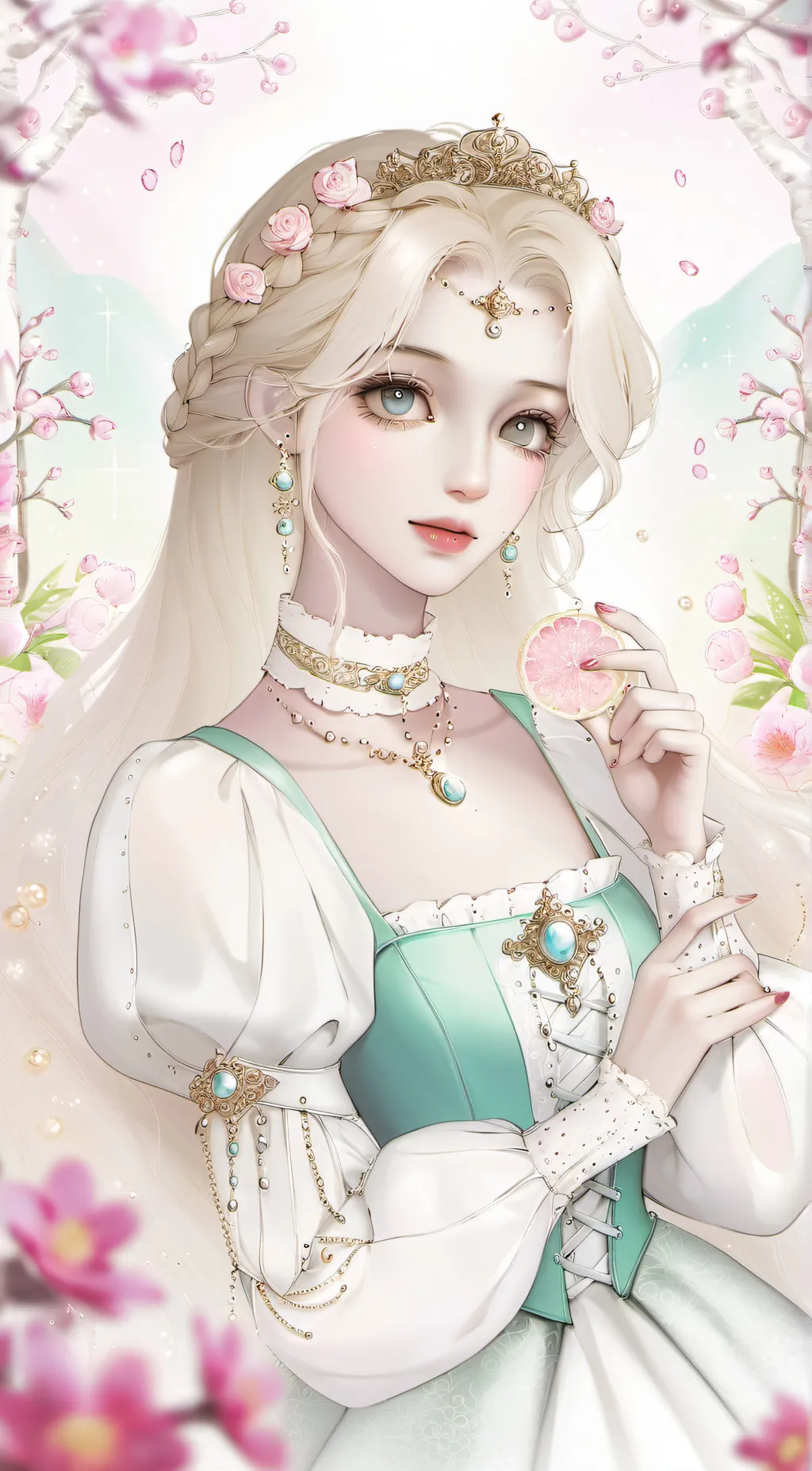 ai character: Rapunzel background