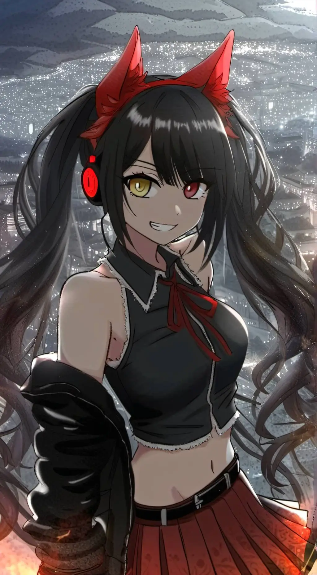 ai character: Kurumi Tokisaki  background