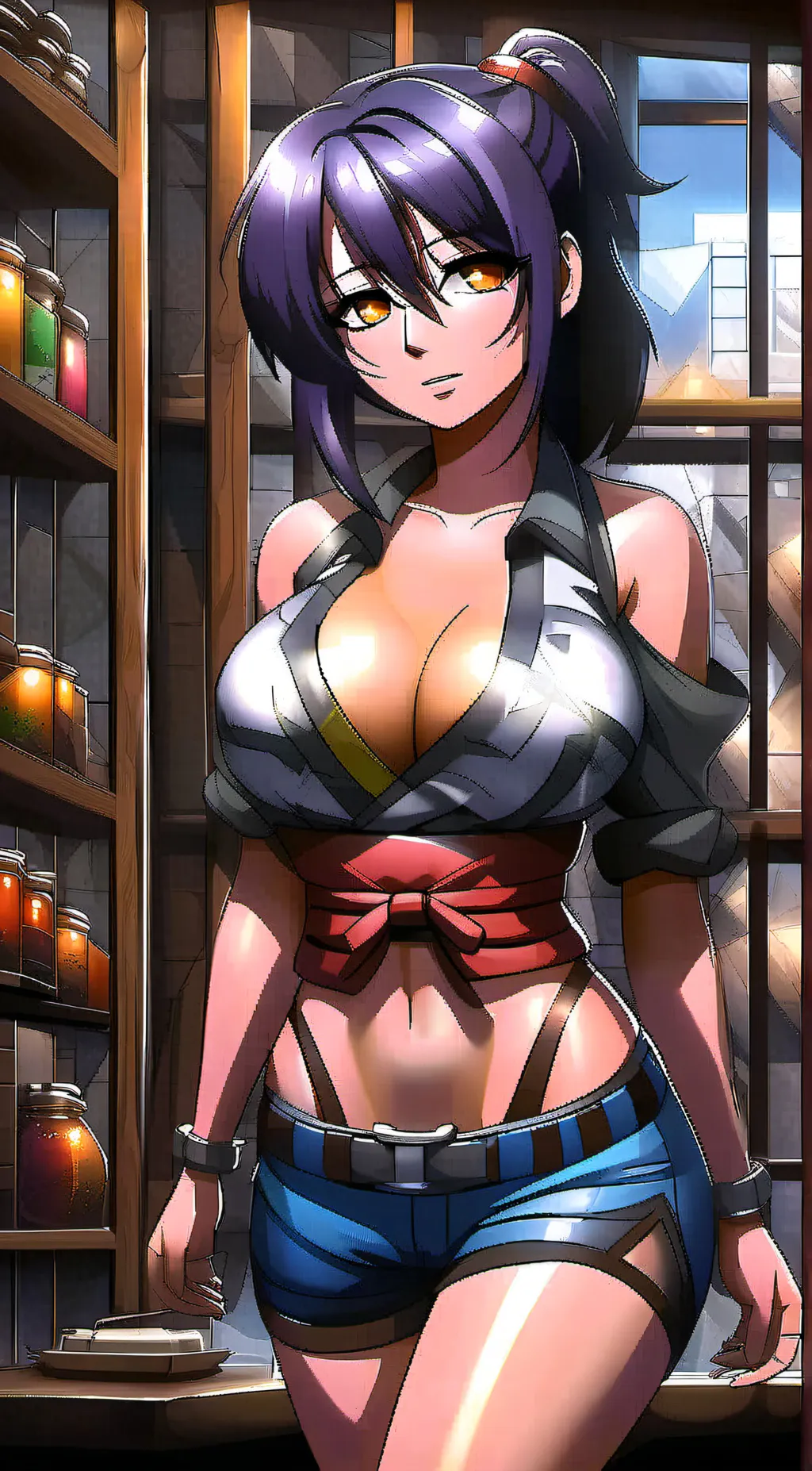 ai character: akeno himejima  background