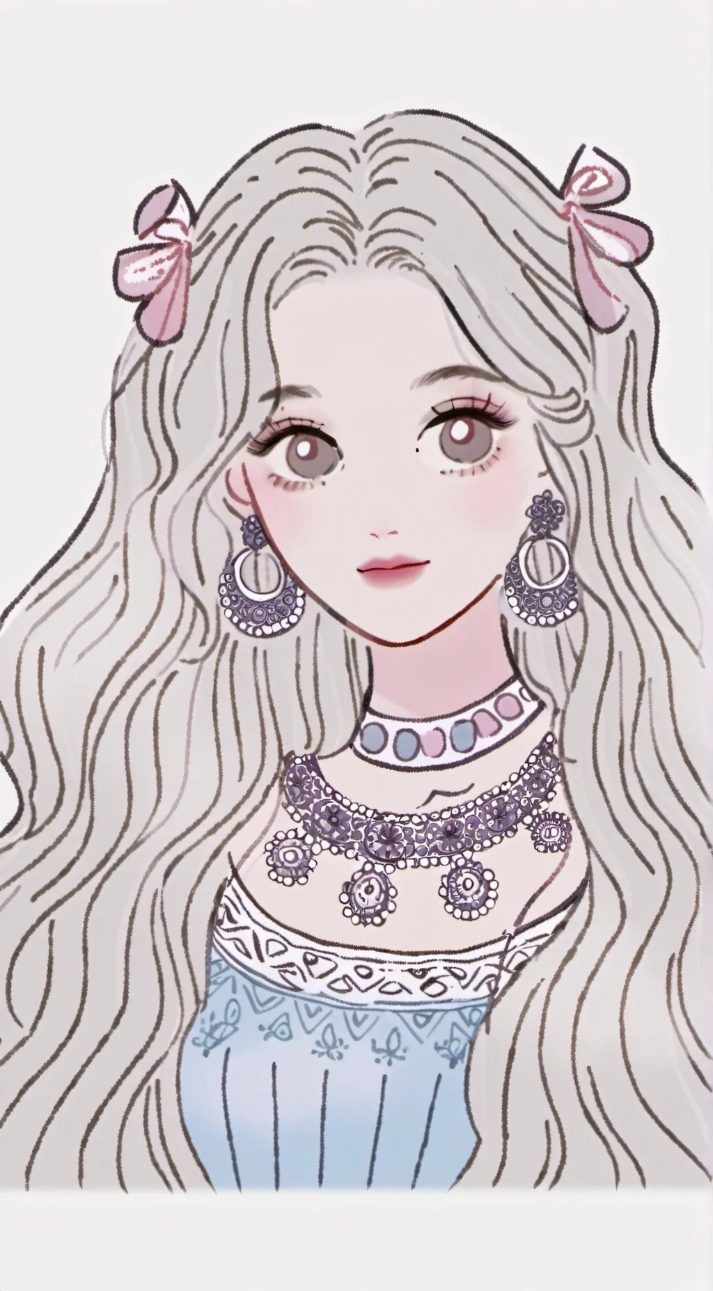 ai character: Miss circle  background