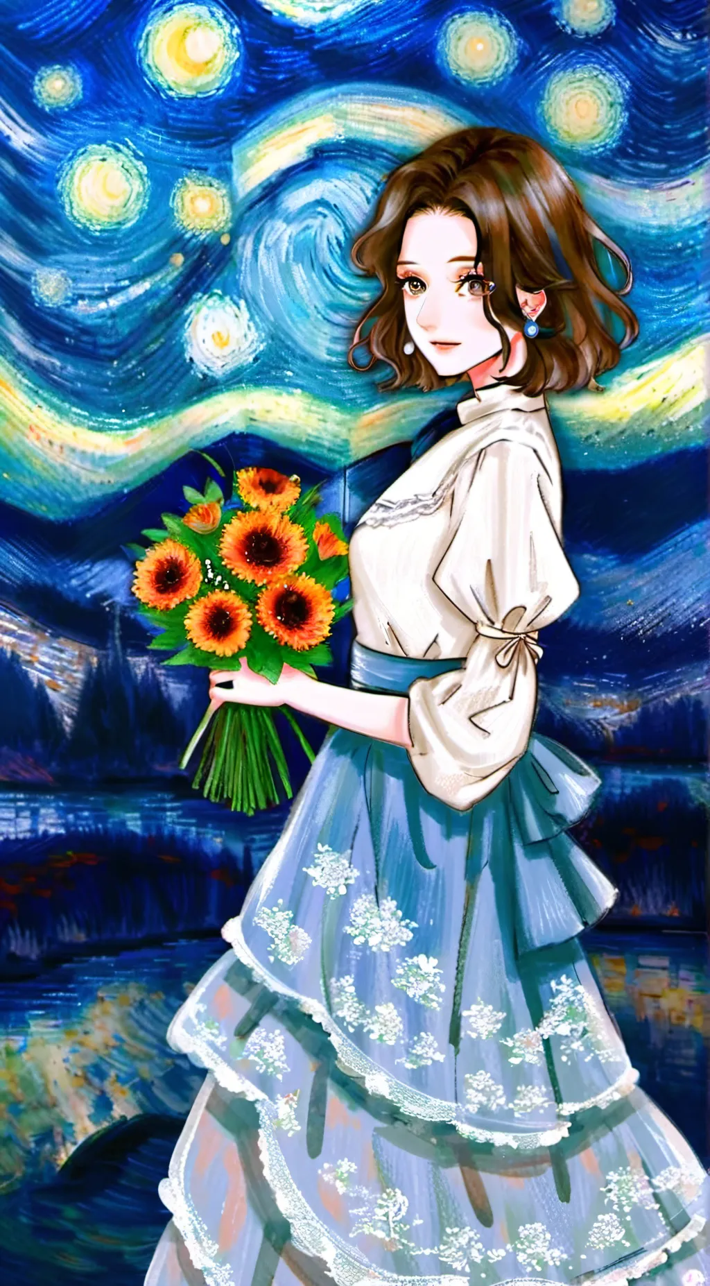 ai character: Luna  background