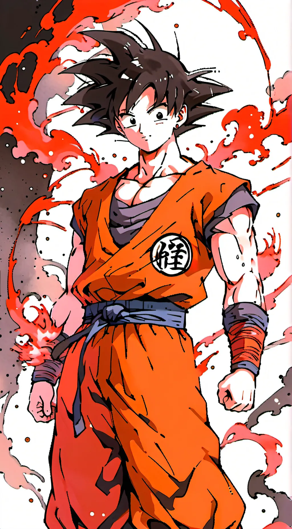 ai character: Goku x Vegeta background