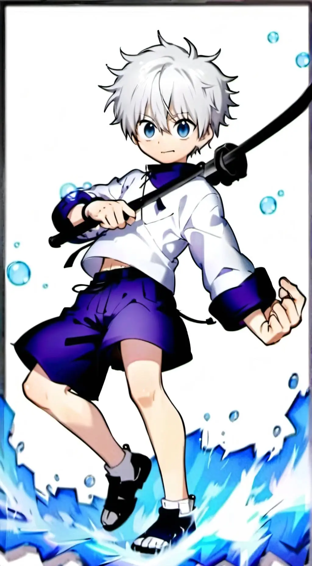 ai character: Killua Zoldyck  background