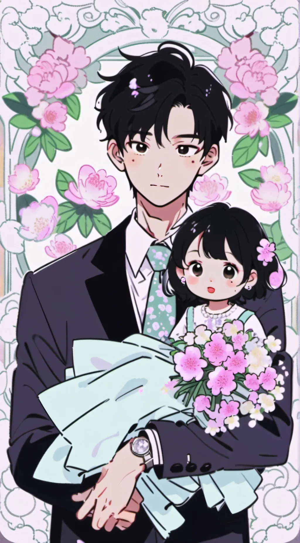 ai character: Shiro bendel  background