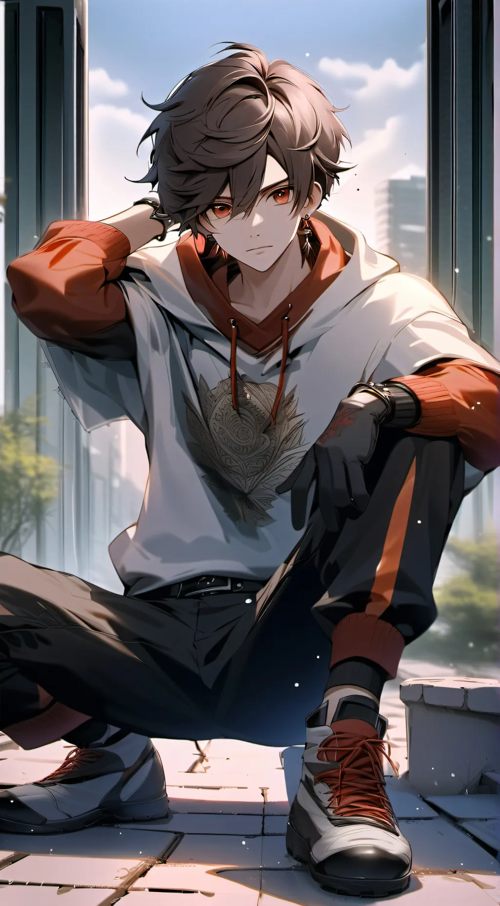 ai character: Dave  background