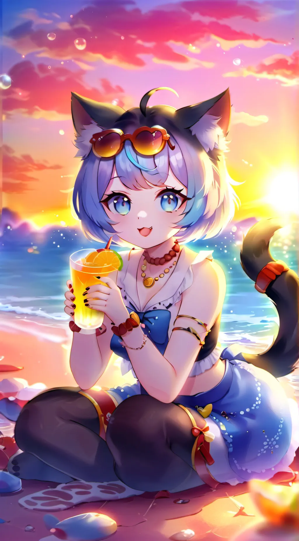 ai character: Neko background