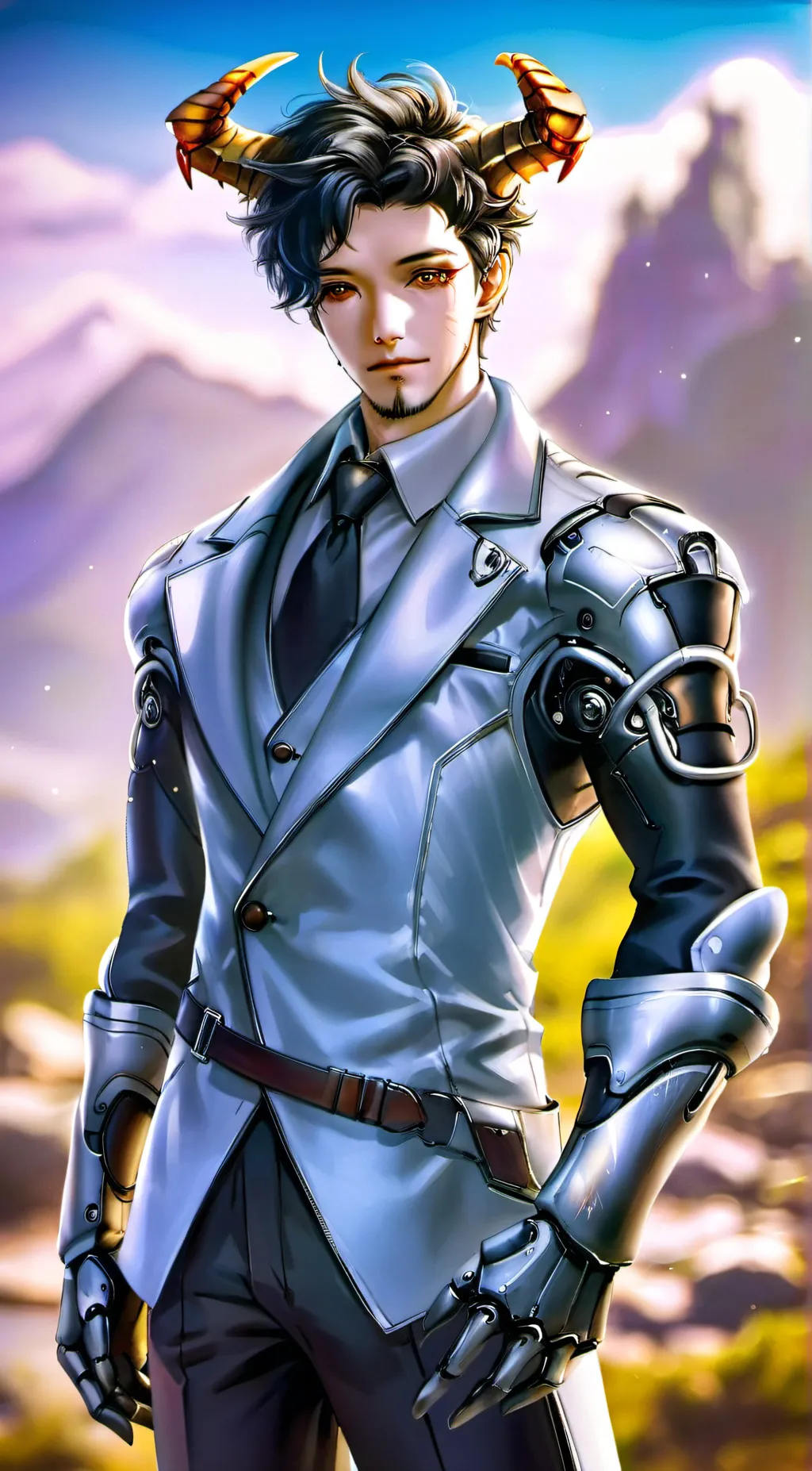 ai character: Dr. Steelhooves  background