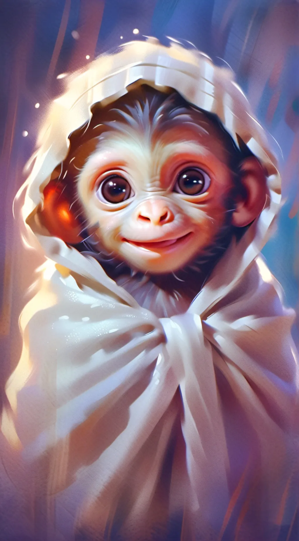 ai character: monkey background