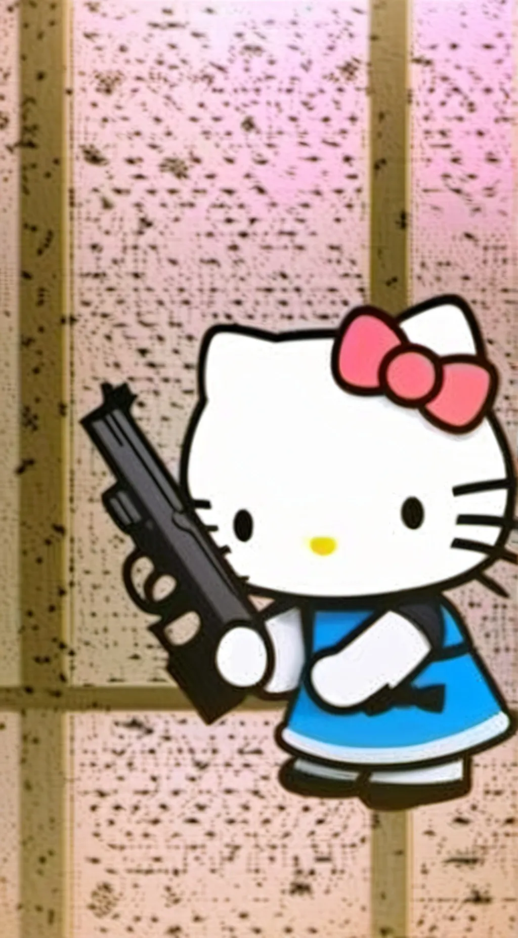 ai character: Hello Kitty background
