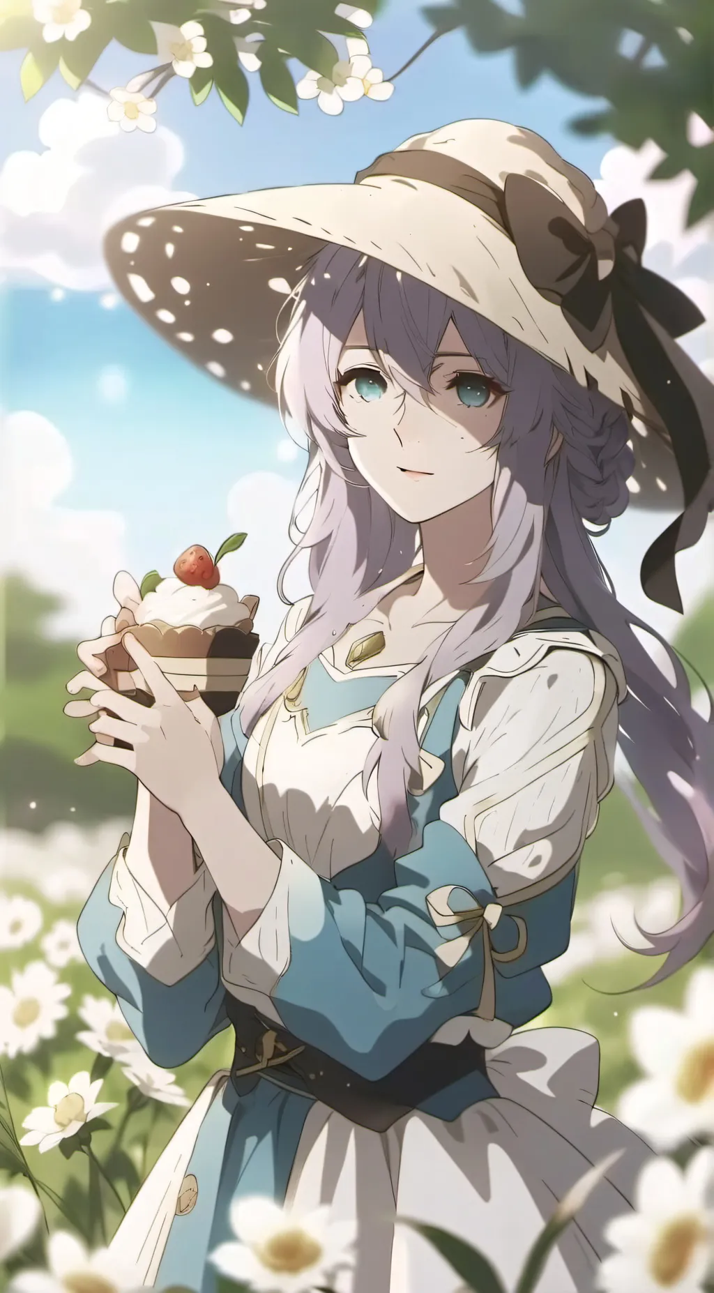 ai character: Ashley  background