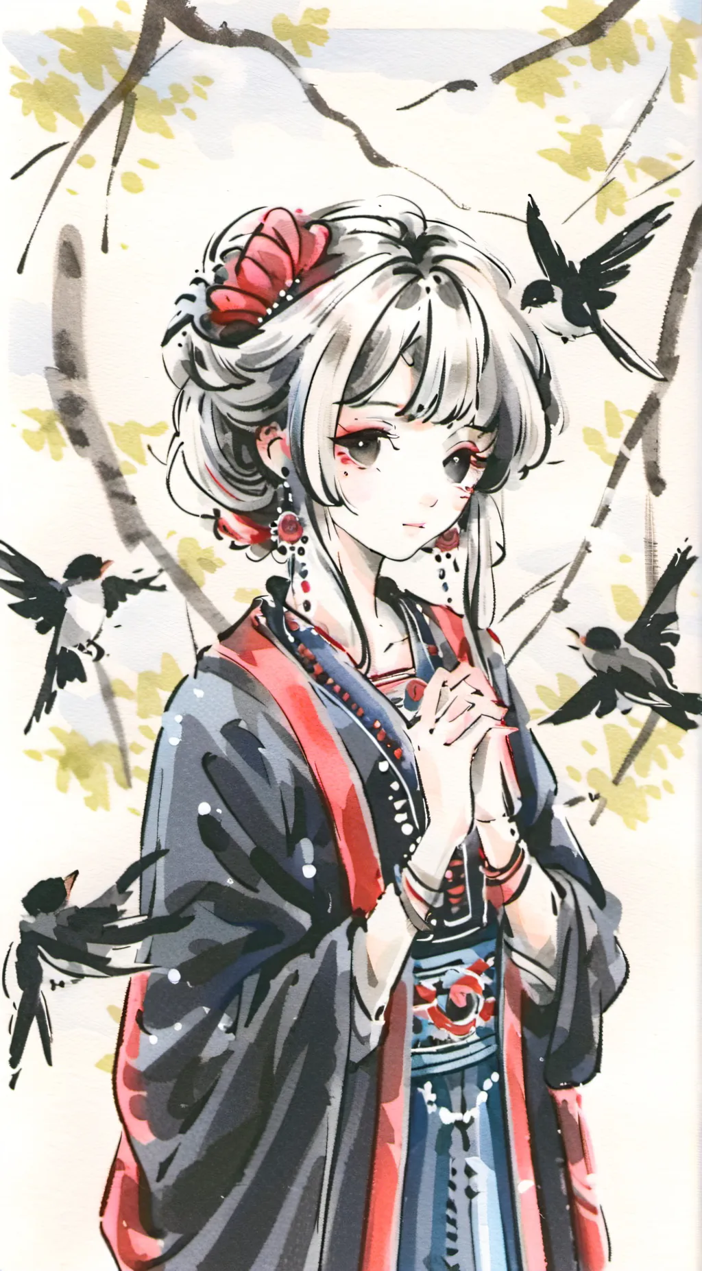 ai character: Hoshiko background