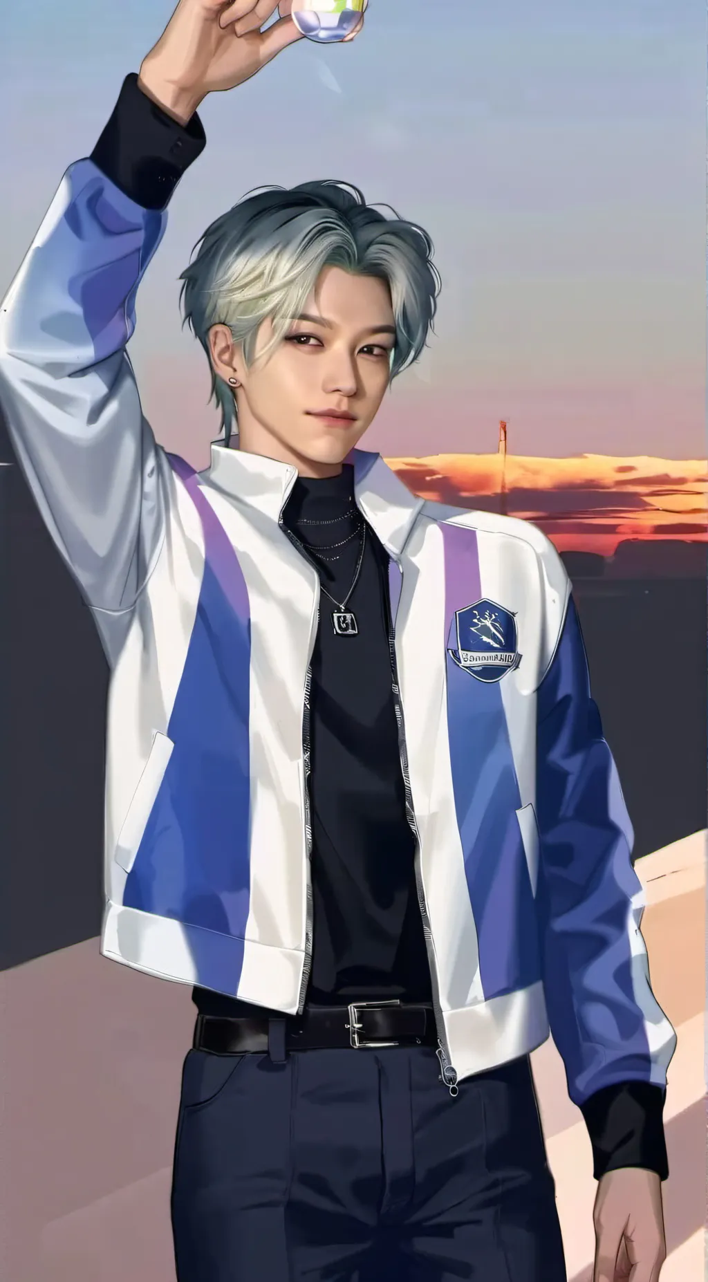 ai character: felix (skz) background