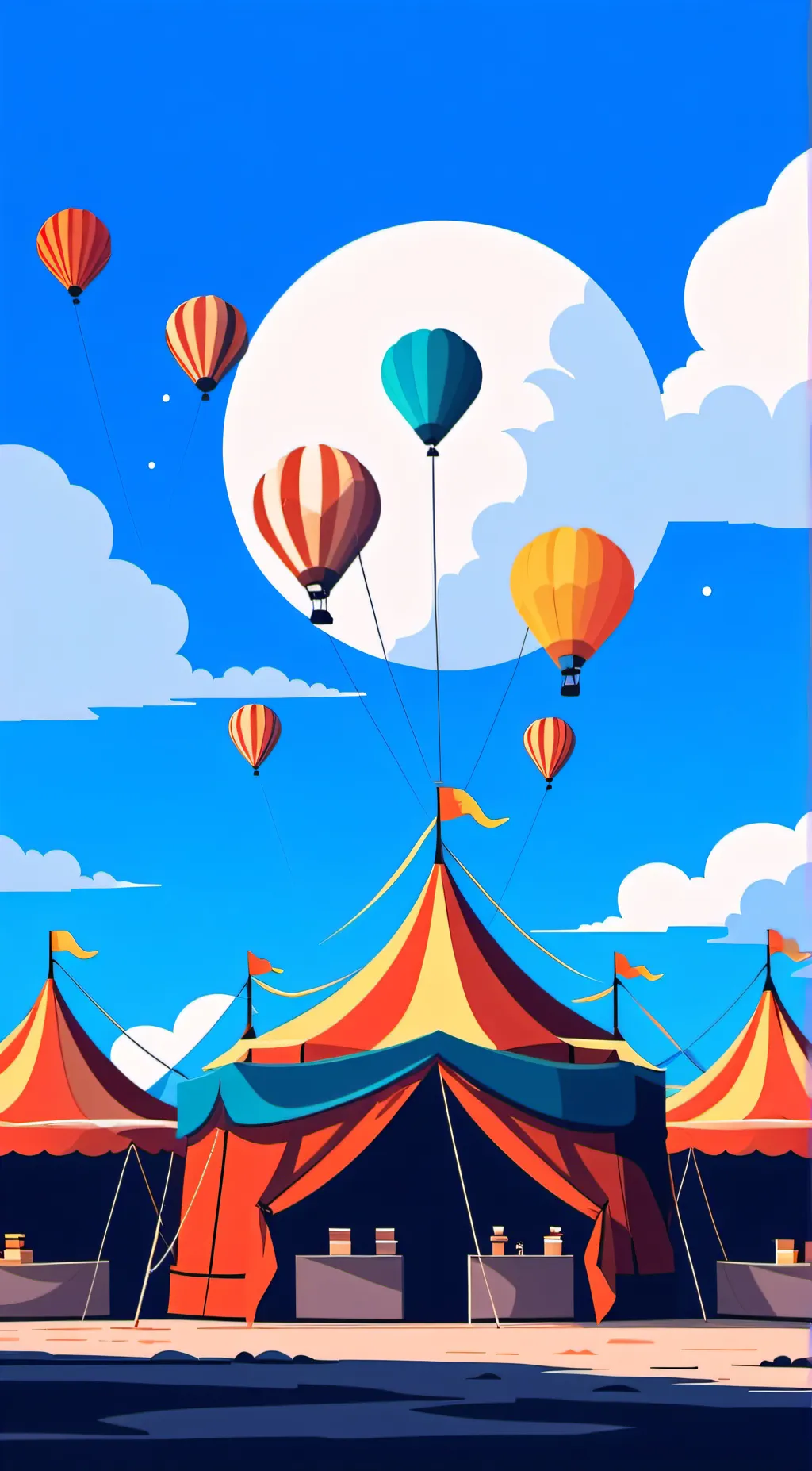ai character: circus background