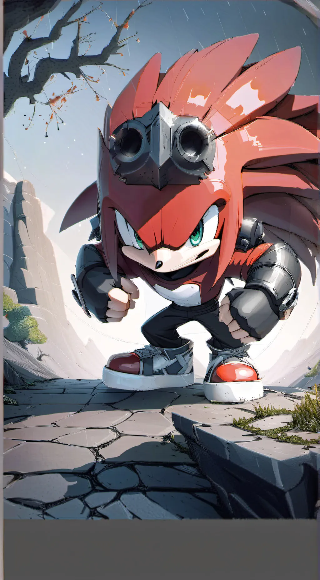 ai character: Surviver Knuckles  background
