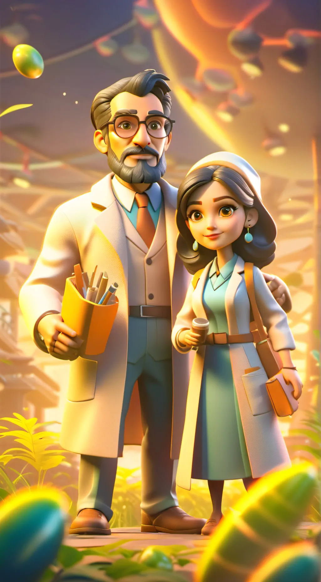 ai character: scientist family  background