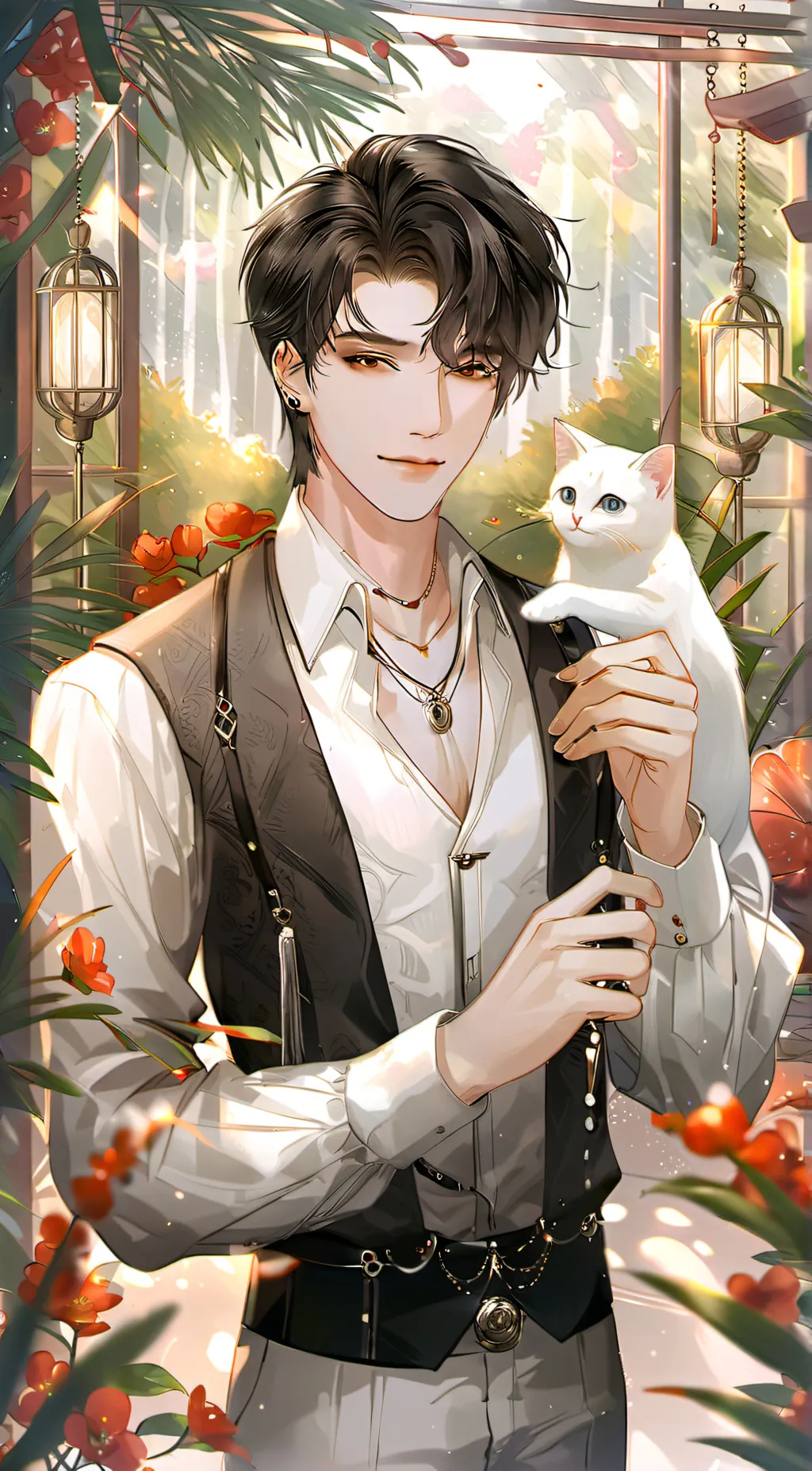 ai character: UNWANTED CAT🥺 background